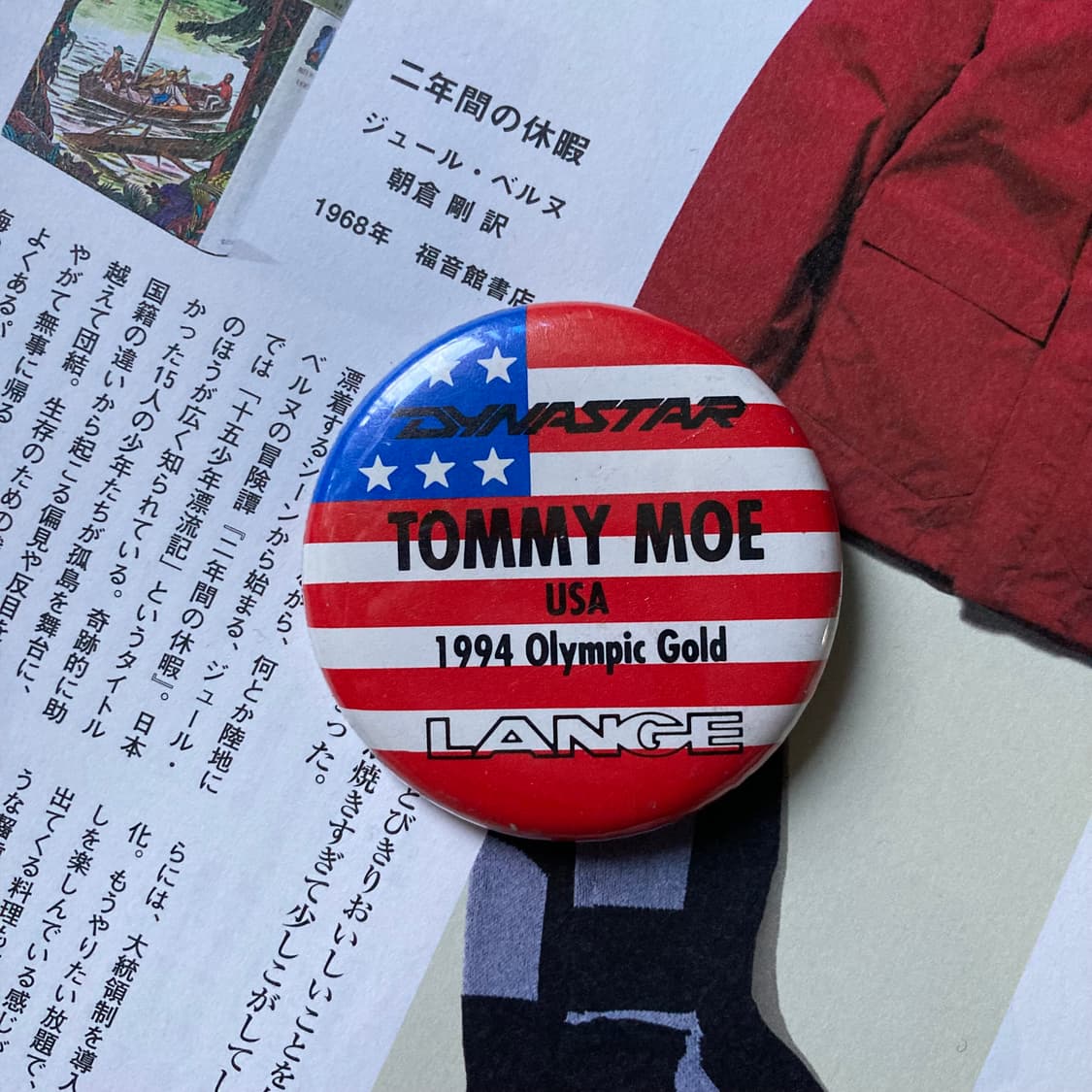 빈티지 TOMMY usa 프린팅 핀 버튼 뱃지 브로치 악세사리 상품이미지1