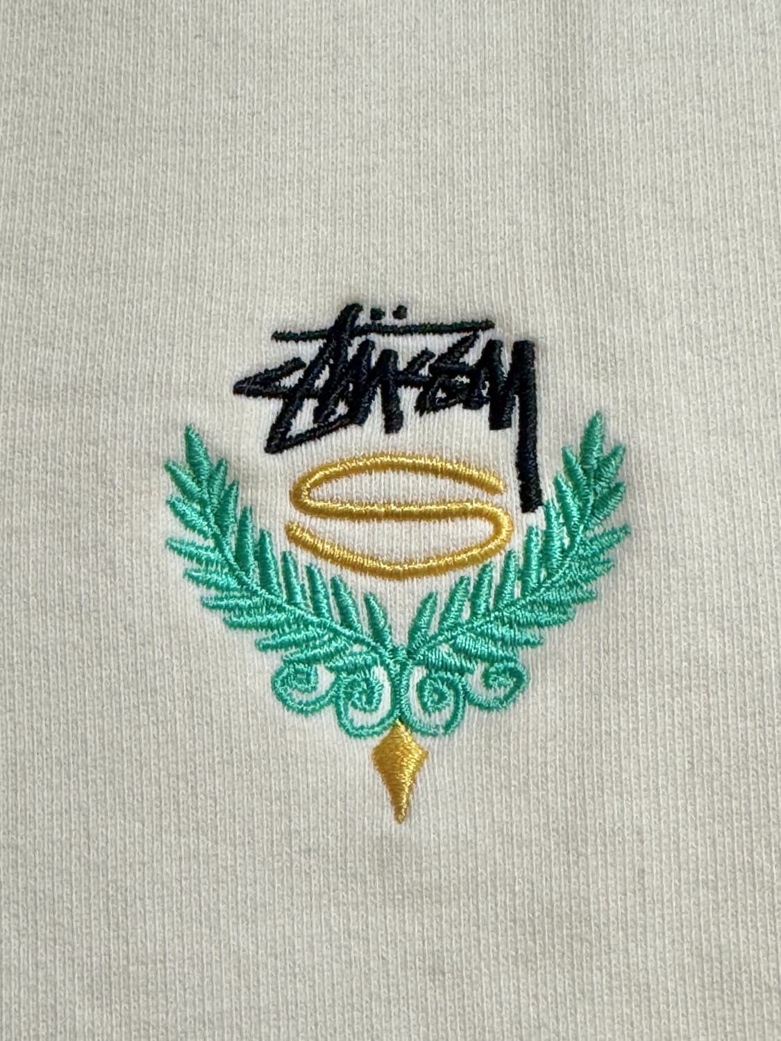 스투시 아이보리 플리스 베스트 M 상품이미지4