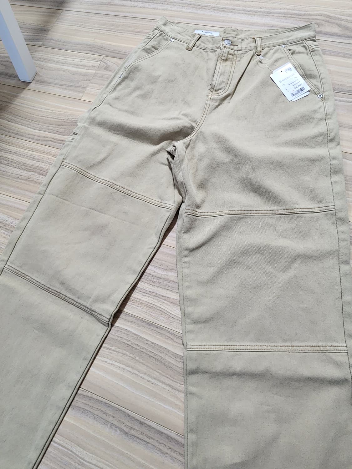 에잇세컨즈가먼트다잉팬츠바지베이지 상품이미지7