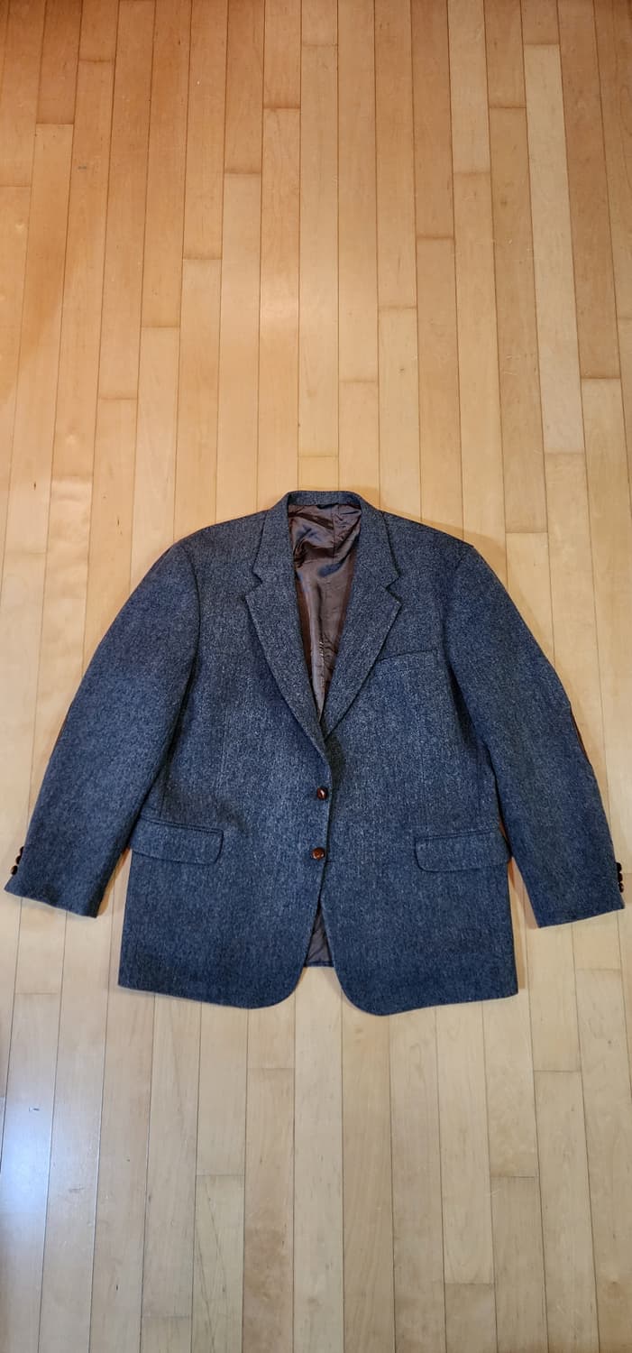 브라운 트위드 모직자켓 3XL~4XL 상품이미지4