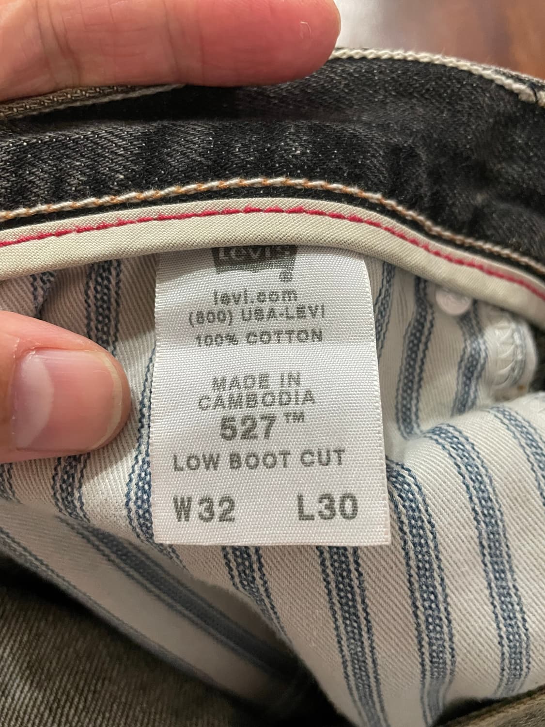 리바이스 527 LOW BOOTCUT 32x30 상품이미지8