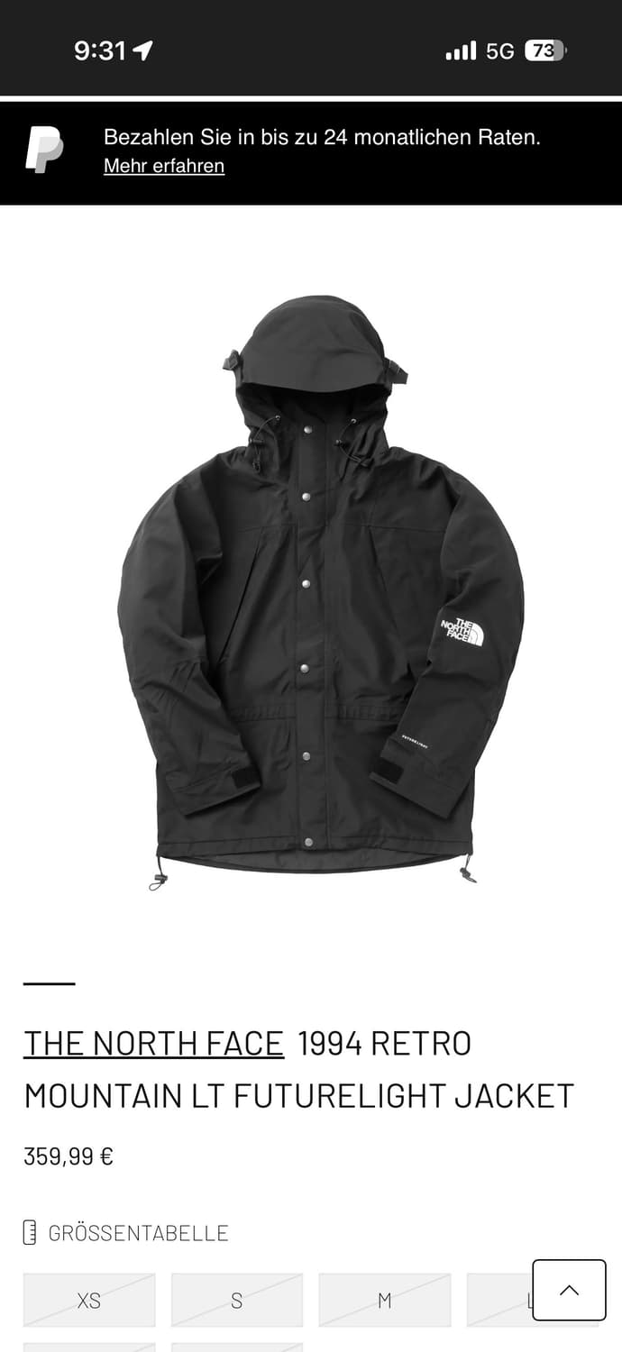 노스페이스 1994 마운틴 라이트 자켓 XL 상품이미지1