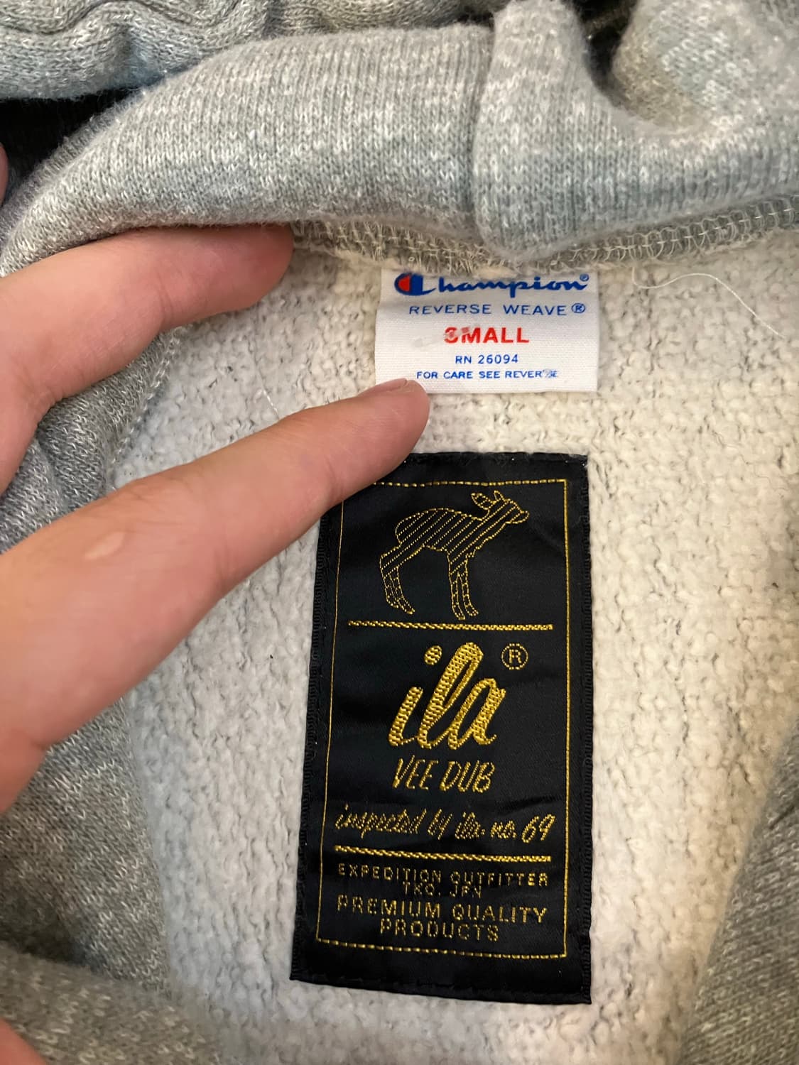 챔피온 X ila VEE DUB 딱붙핏 y2k 프린팅 후드집업 상품이미지5