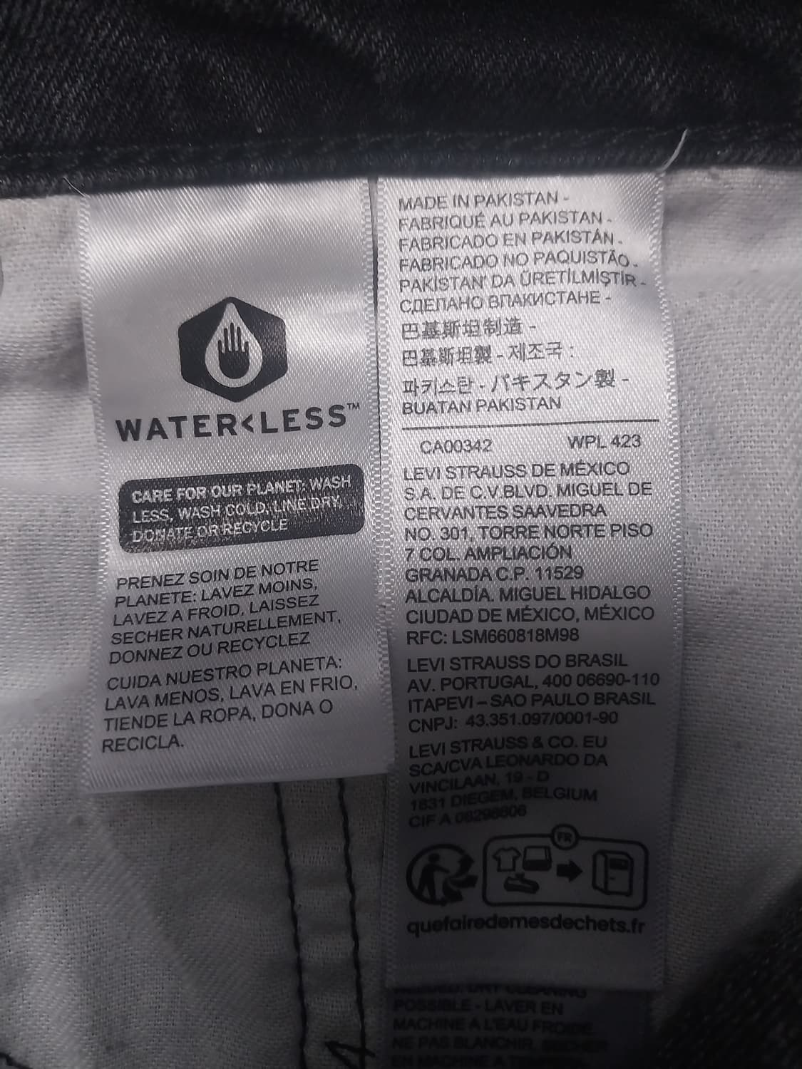 [32] 리바이스 511 웜 블랙 슬림진 청바지 상품이미지10