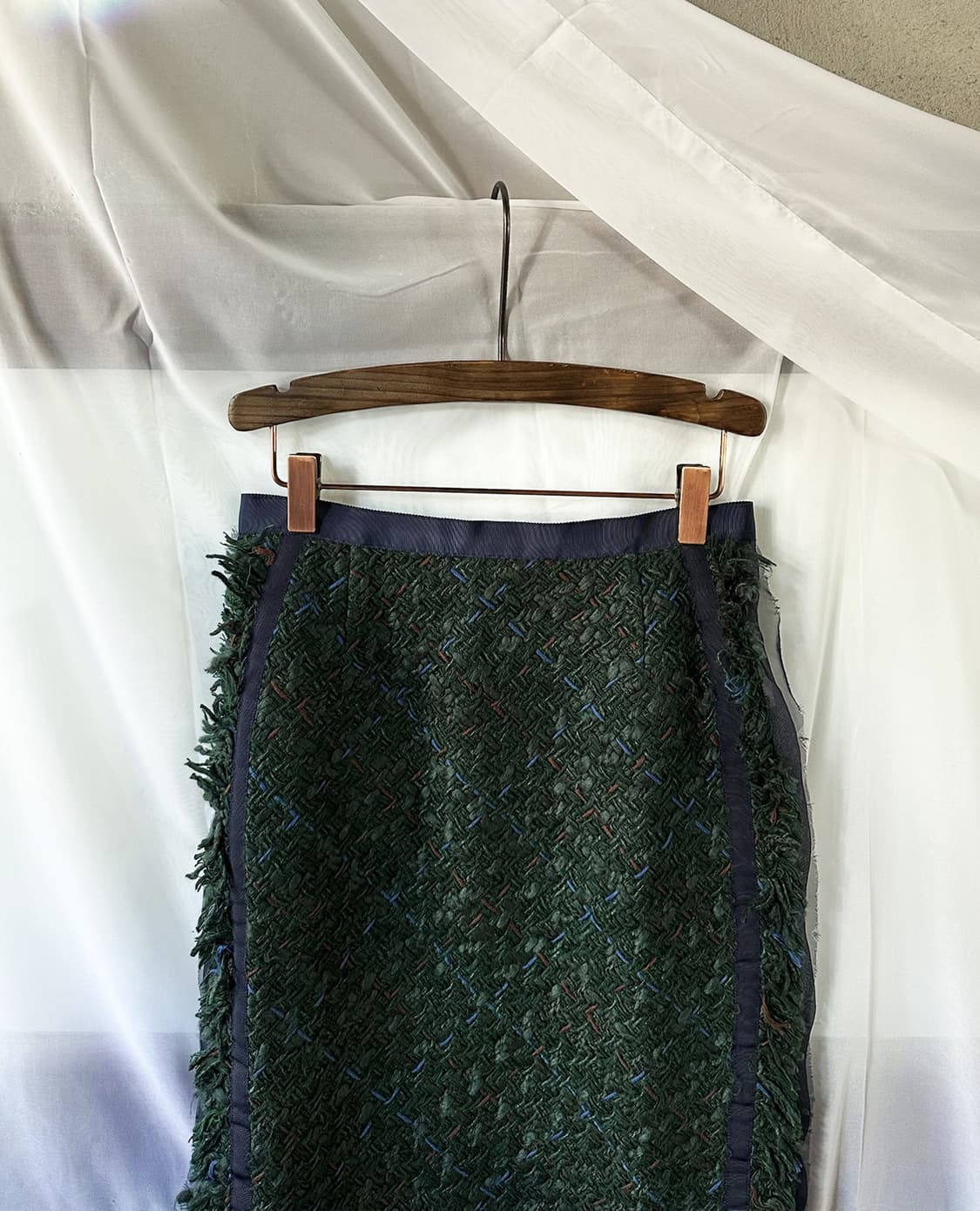 SACAI chiffon mix tweed skirt 상품이미지6