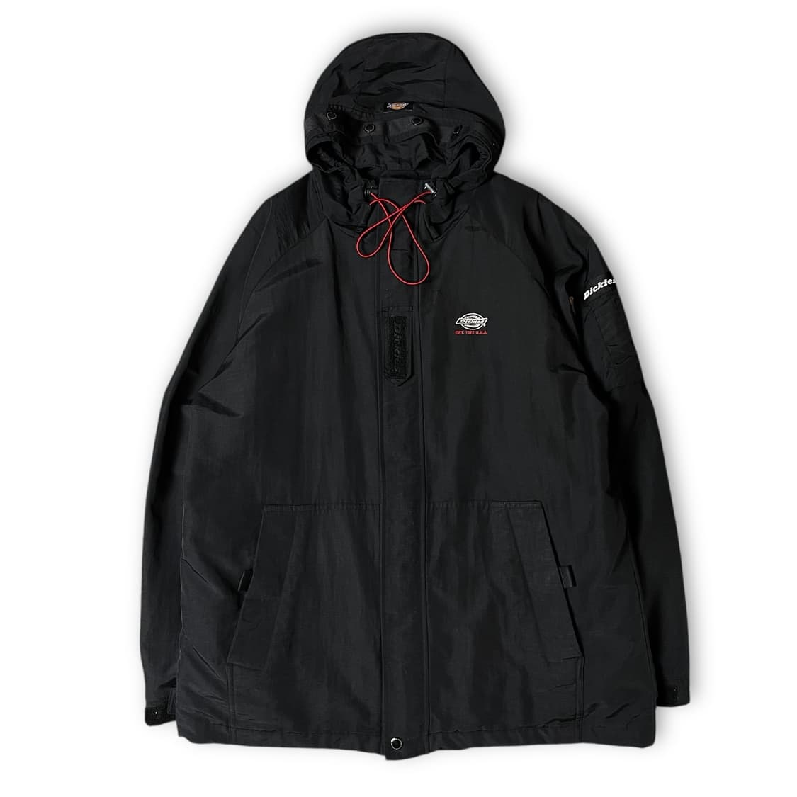 디키즈 블랙 나일론 바람막이 자켓 L 상품이미지1