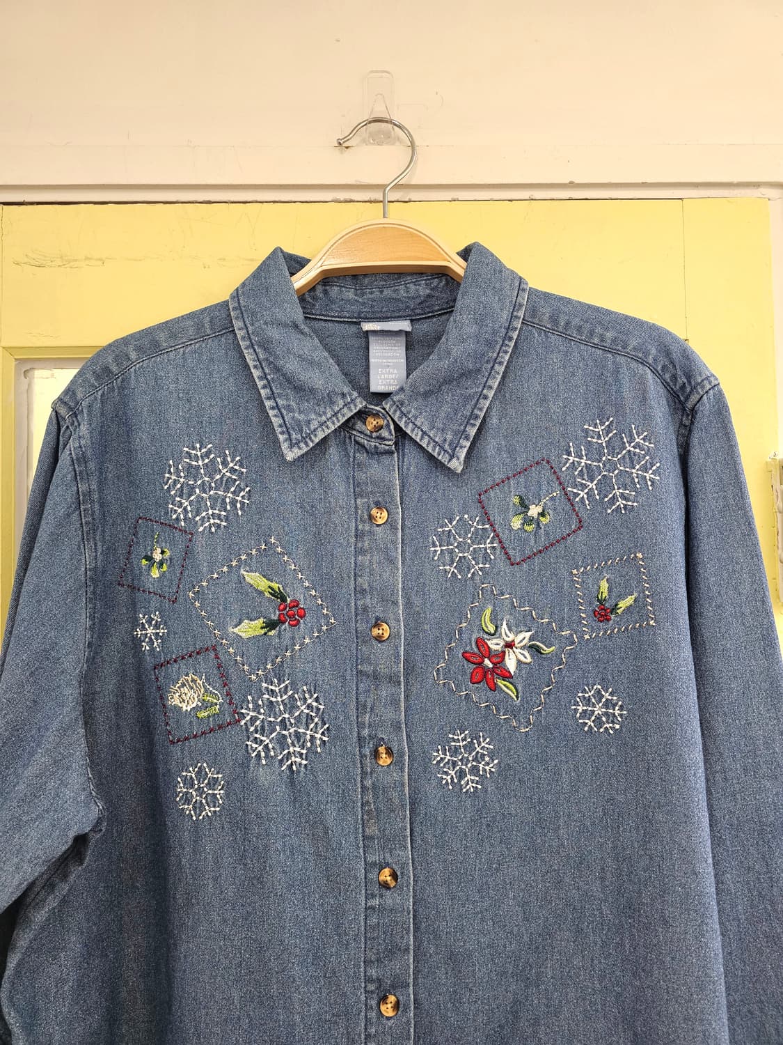 USA Holiday editions 자수 청셔츠 상품이미지2