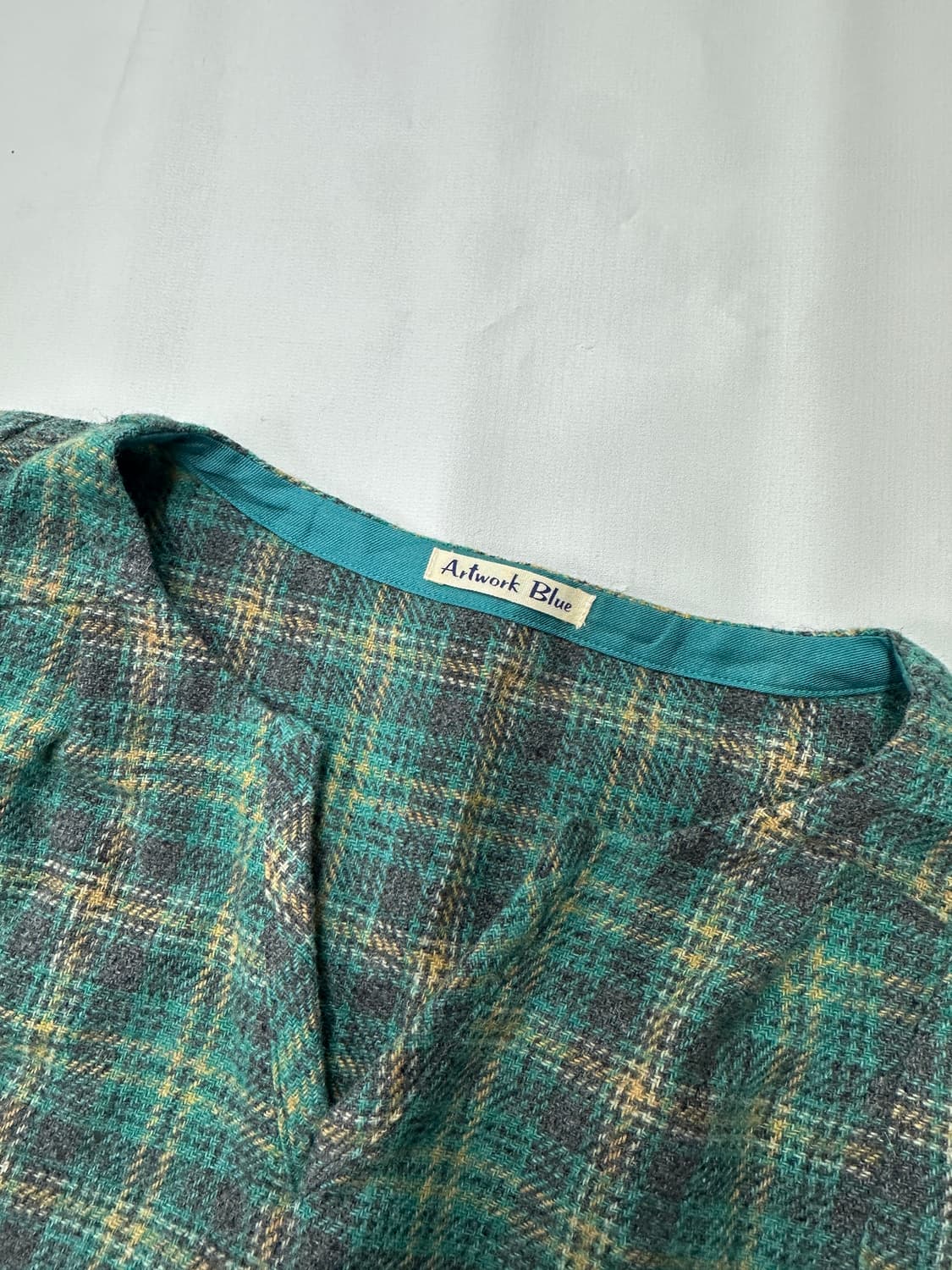 🍀하구미의  코디세트🍀체크 원피스 레이어드 민트맛 모리걸 그런지 상품이미지5