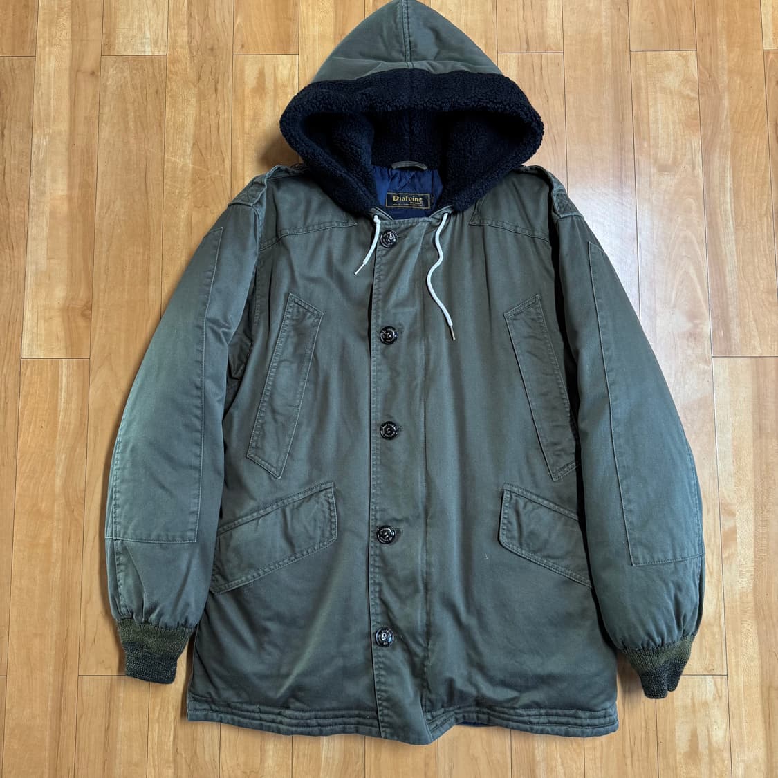 디아프바인 B9 파카 자켓 카키/블랙 L 상품이미지1