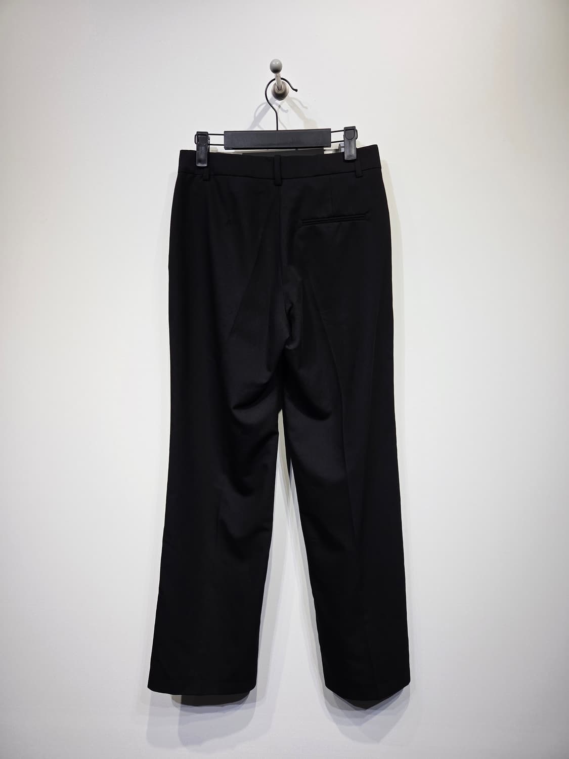 몽돌 MONGDOL 와이드 슬랙스 검정_S 상품이미지6