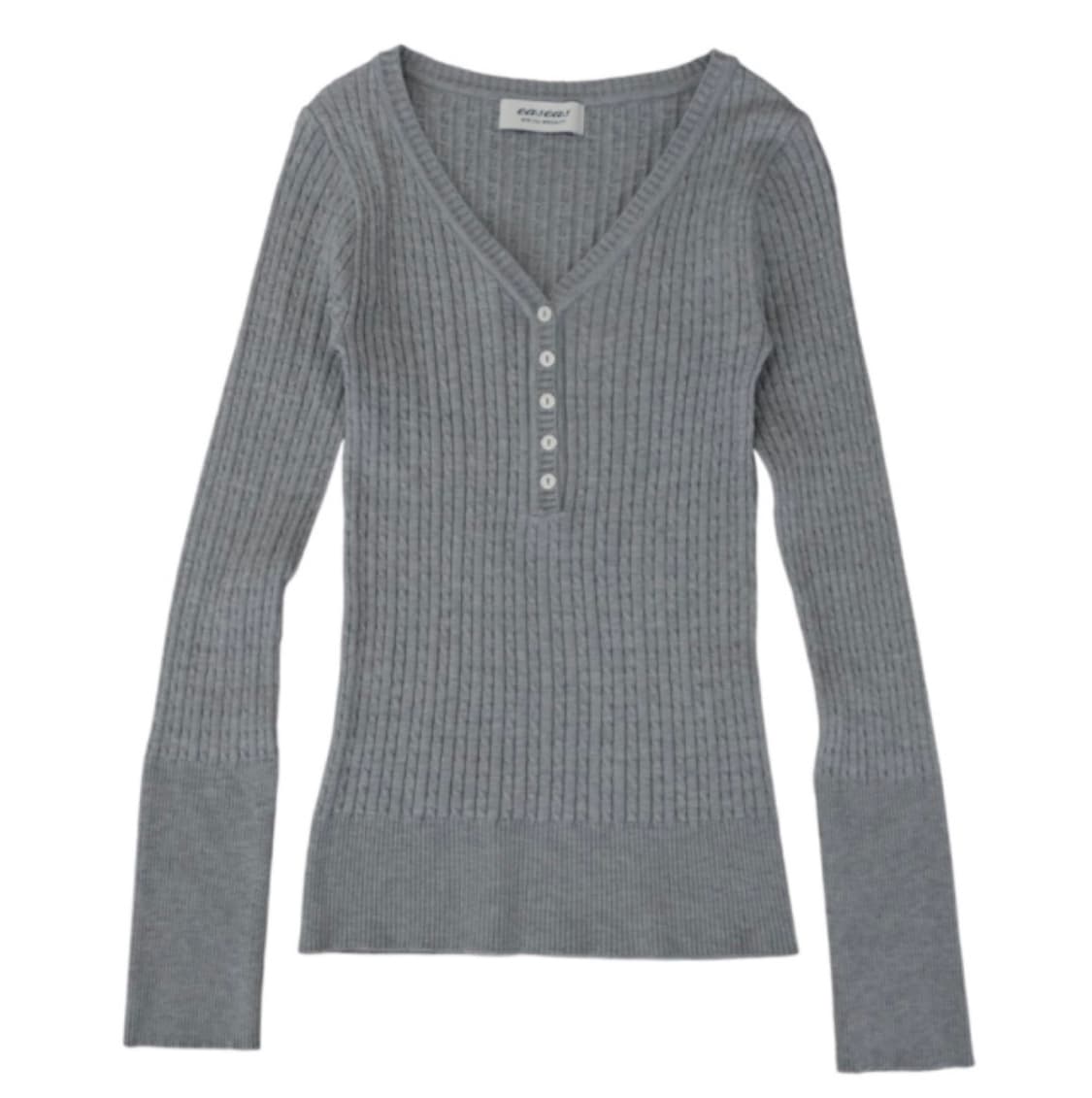 Honey Button Rib Knit 새상품 상품이미지1