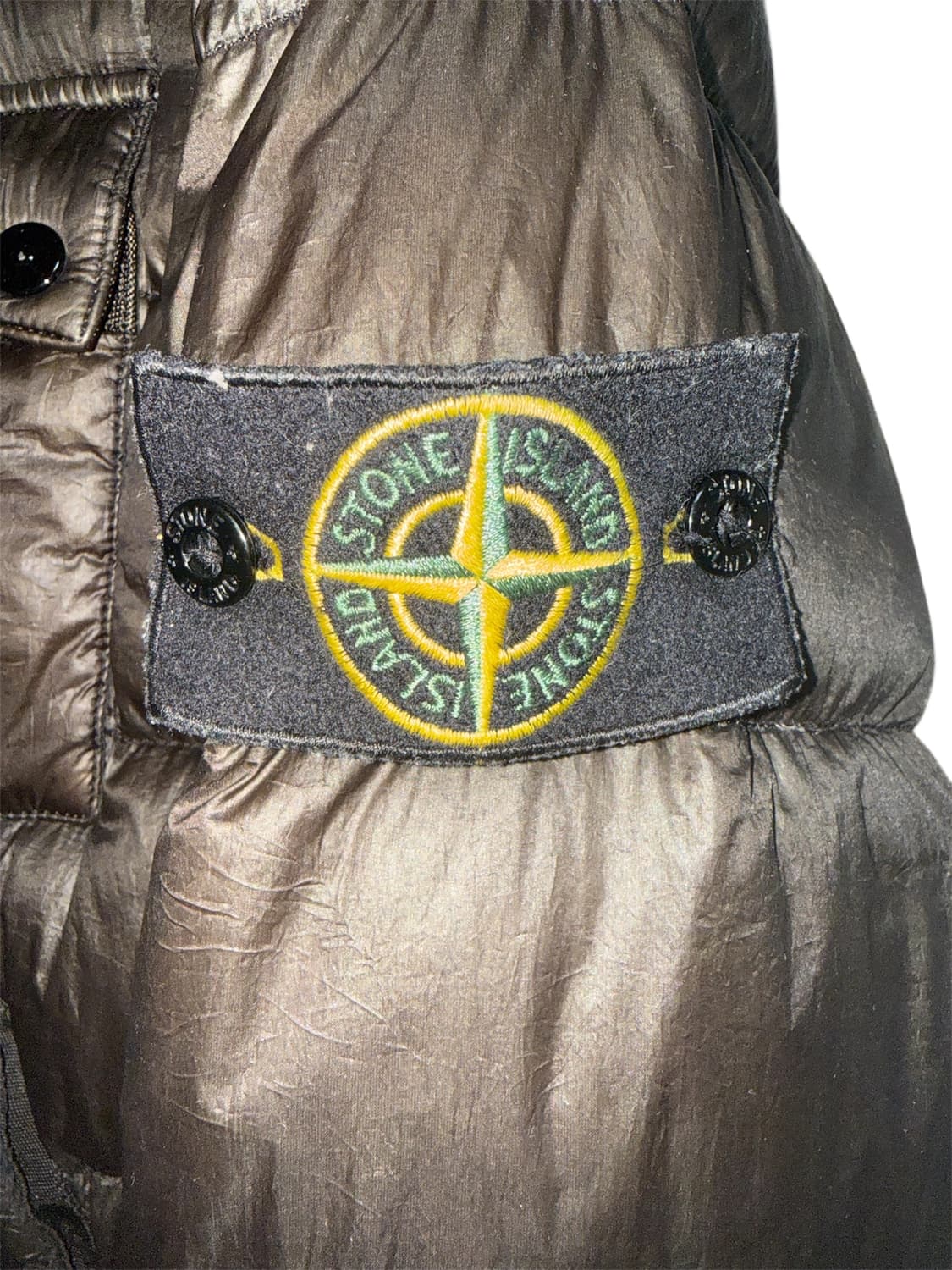 [S] 스톤아일랜드 경량패딩 블랙카키 상품이미지1