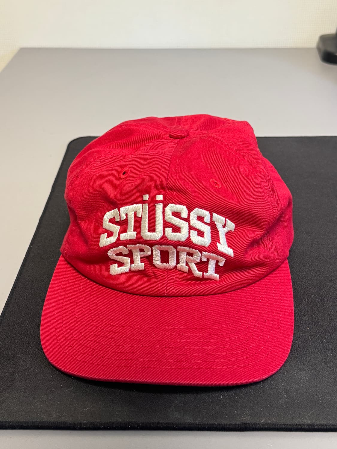 stussy sport 스투시 레드 캡 상품이미지1