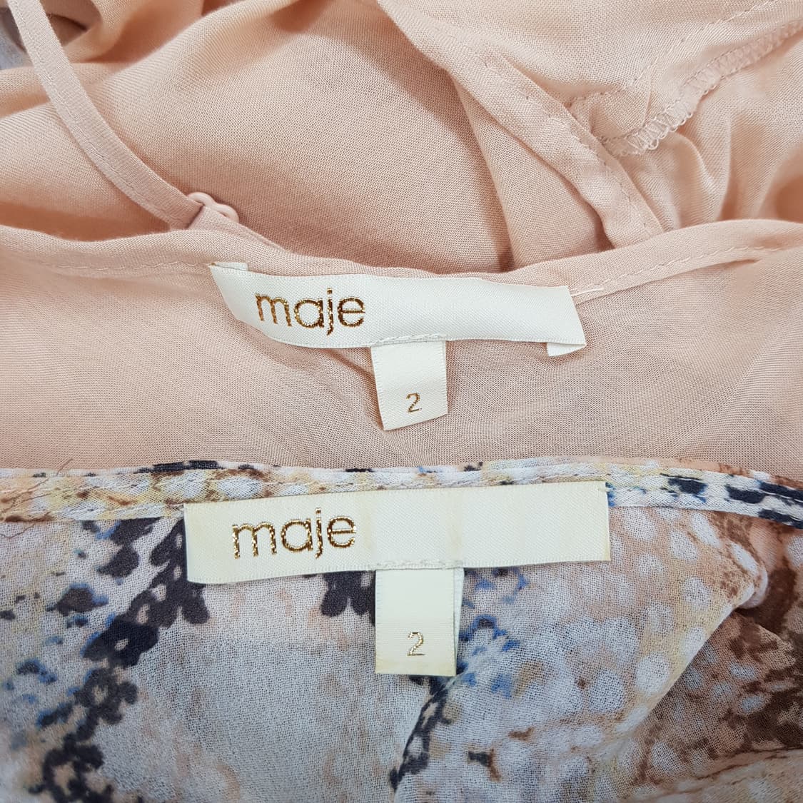 마쥬 뱀피 패턴 V넥 롱 원피스 세트 (슬립  포함) 2사이즈 상품이미지8