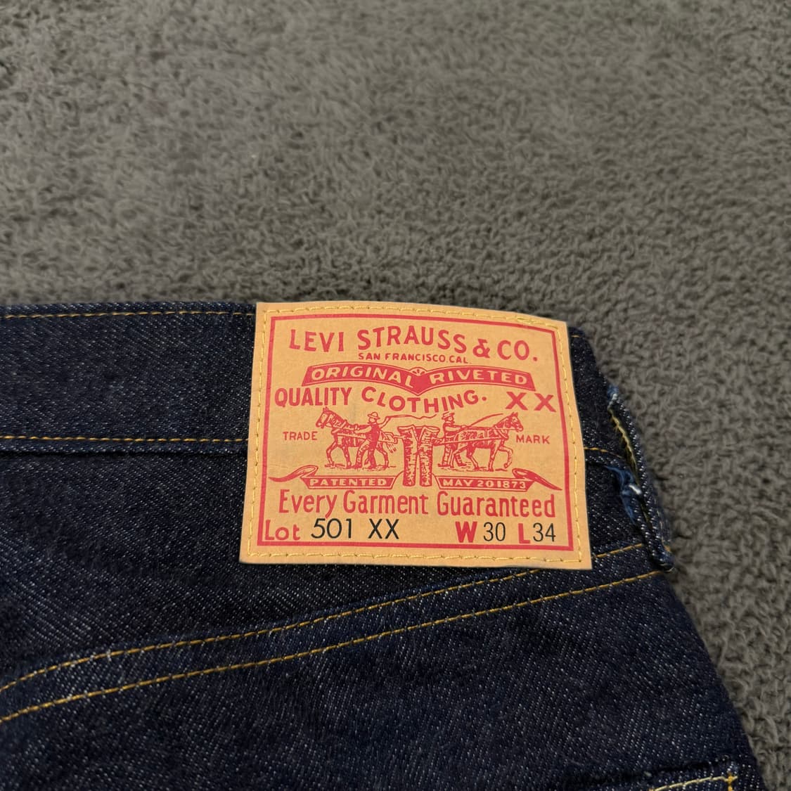 [정품/30X34] 리바이스 501XX 레드라인 셀비지 데님팬츠 상품이미지4