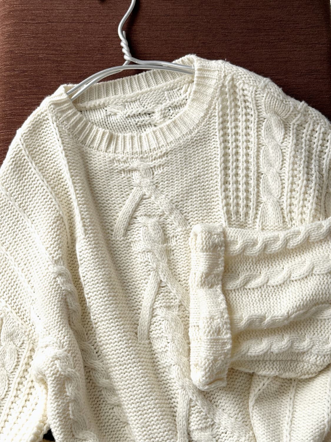 Wide sleeve design loose knit P/O 상품이미지1