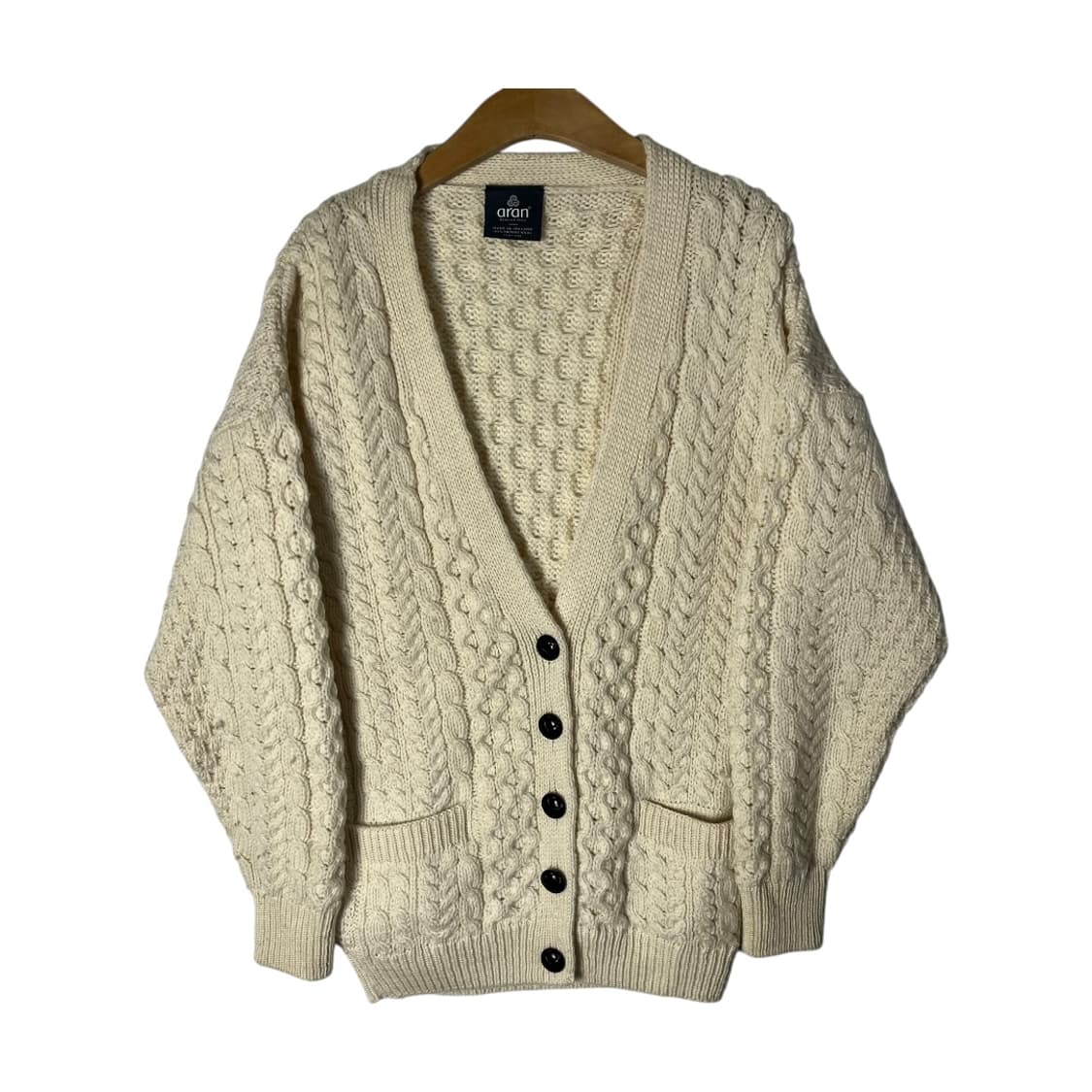 [Aran Woollen Mills] 아란 케이블 울 가디건 상품이미지1