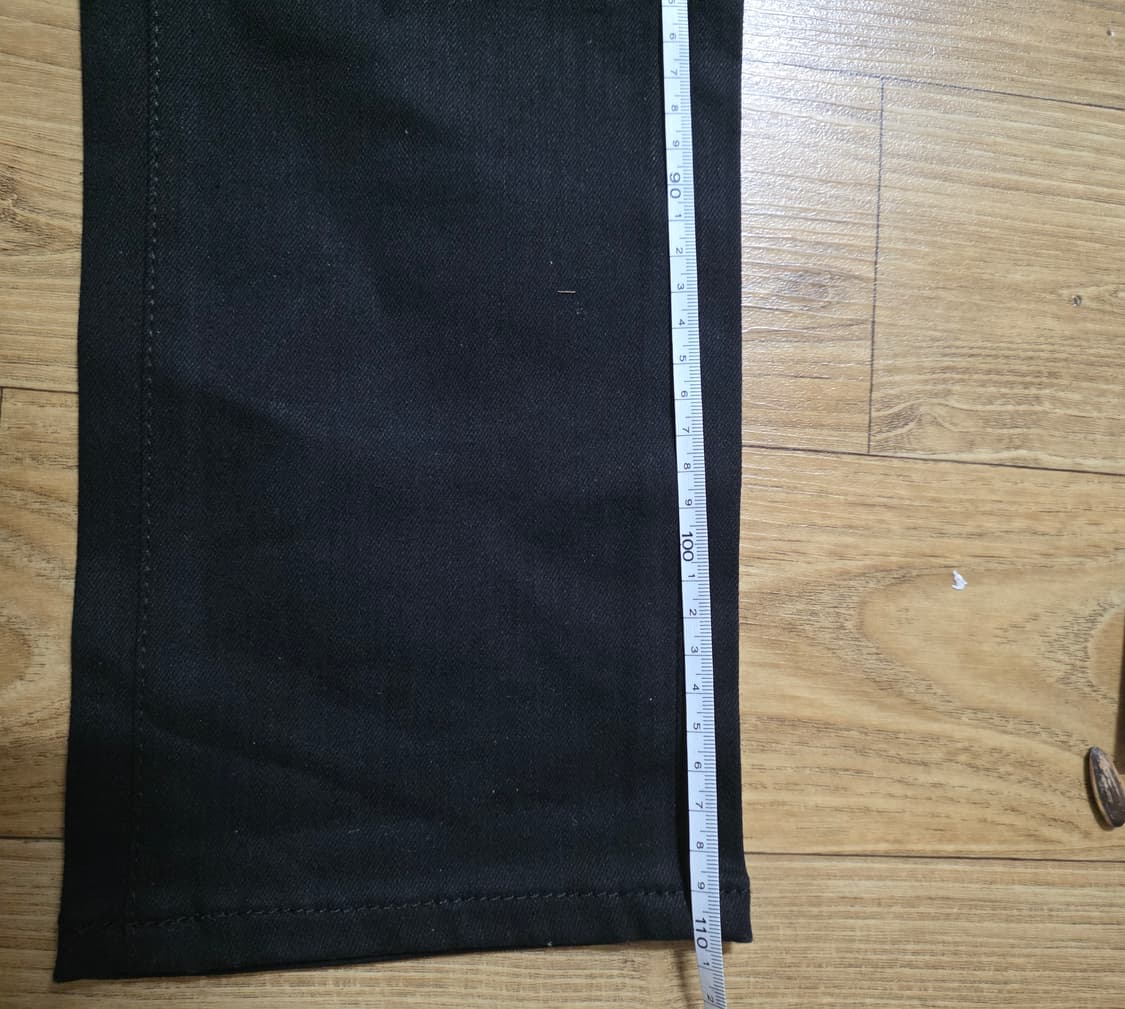 플랙 검정데님 무릎찢청 상품이미지9