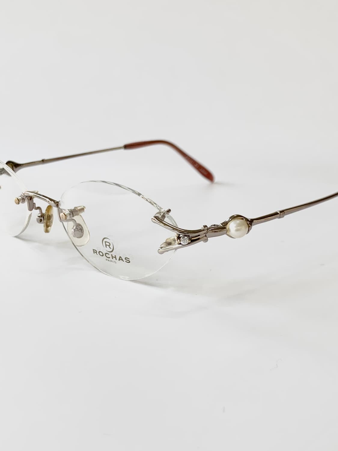 [픽키-635] 로샤스 진주 무테 안경 클래식 펄 디테일  상품이미지1