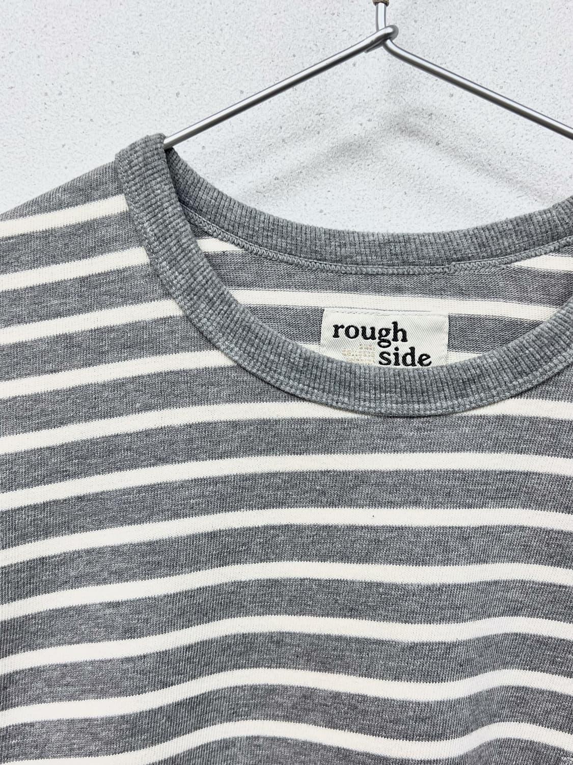 (KR/3) 러프사이드 스트라이프 롱슬리브 그레이 상품이미지2