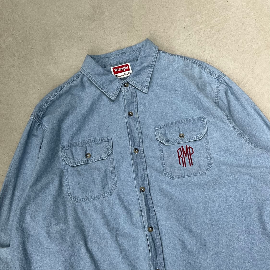 랭글러 투포켓 데님셔츠 s09197 상품이미지3