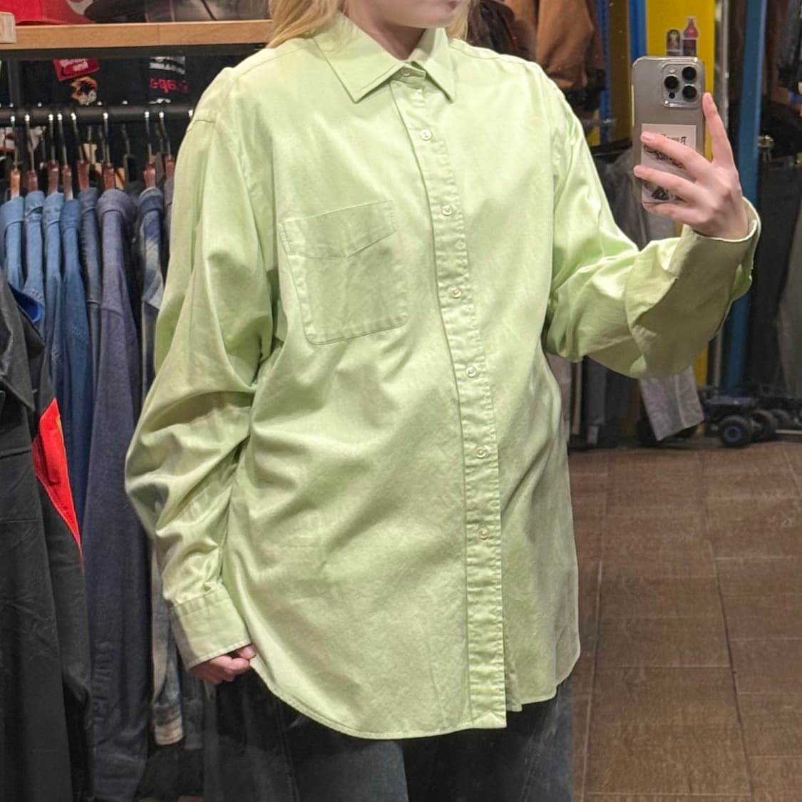 [HI] 폴로 랄프로렌 긴팔셔츠 옐로우 그린  상품이미지3