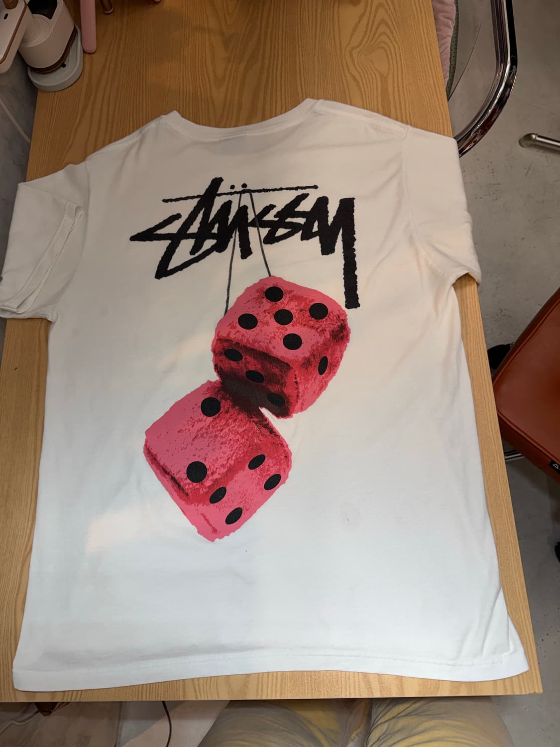 STUSSY 스투시 퍼지 다이스 그래픽 반팔 티셔츠 상품이미지5