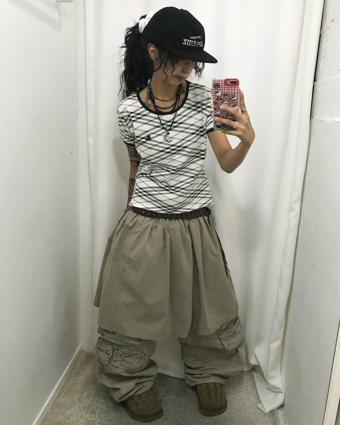 Burberry Check Pattern Top Set 상품이미지3