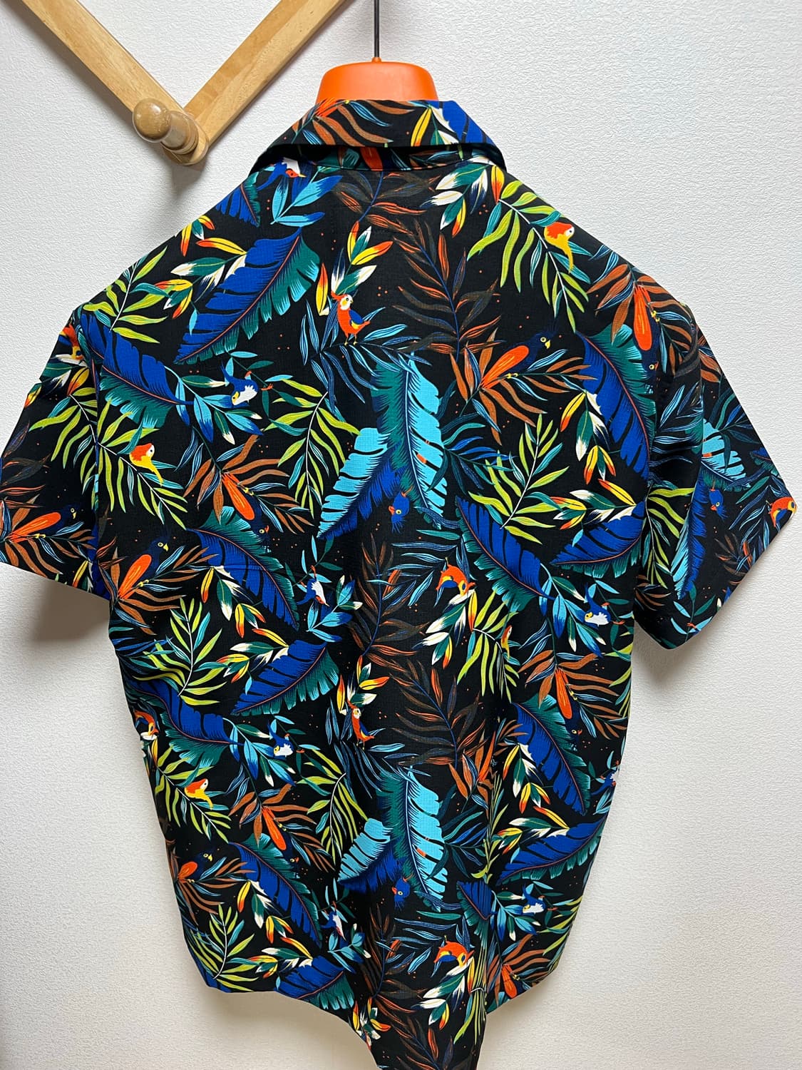 모니탈리 하와이안 캠프 셔츠 (블루,블랙 컬러) S사이즈 상품이미지2