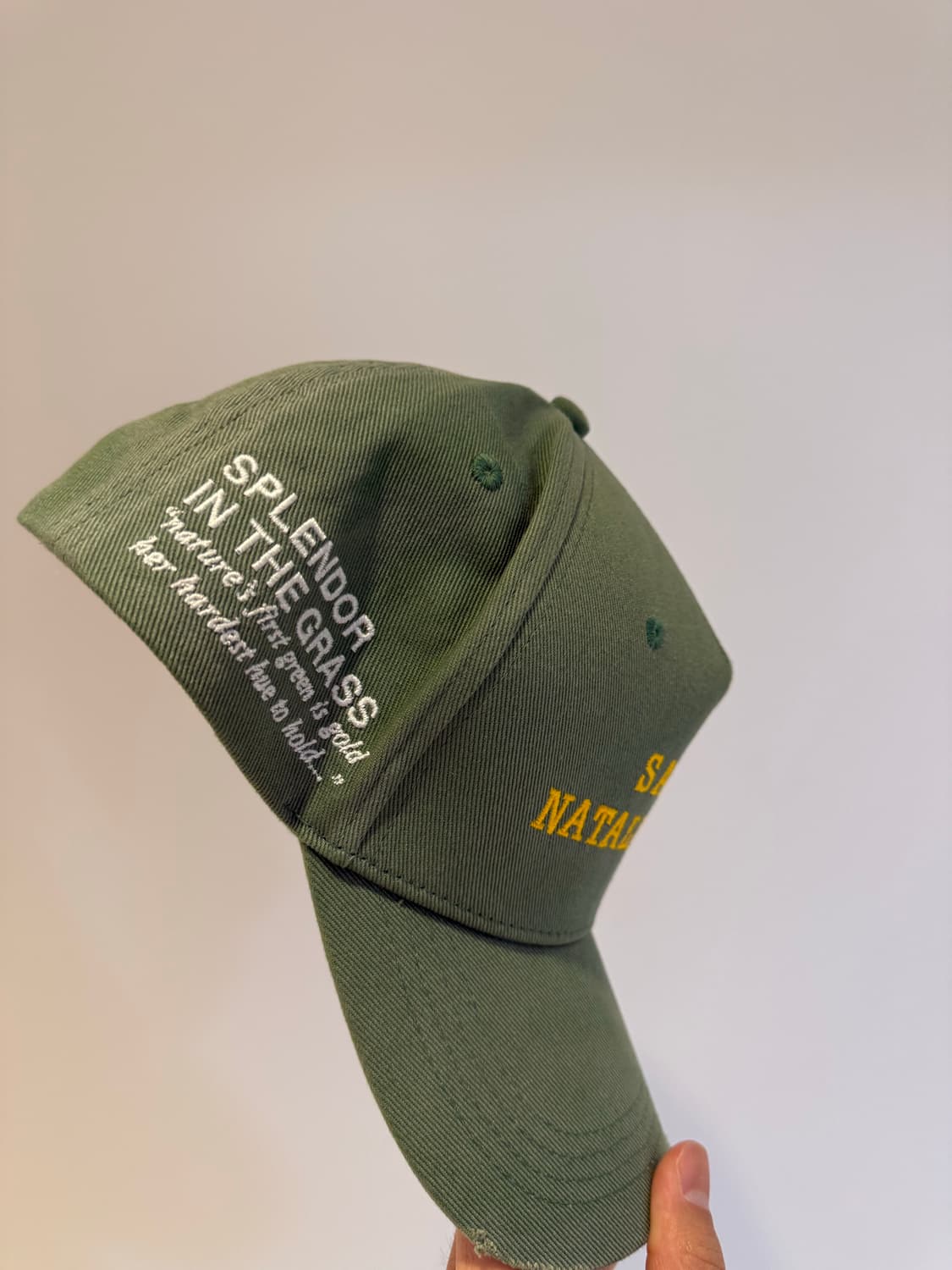 SAINT NATALIE WOOD PAINT HAT GREEN 상품이미지2