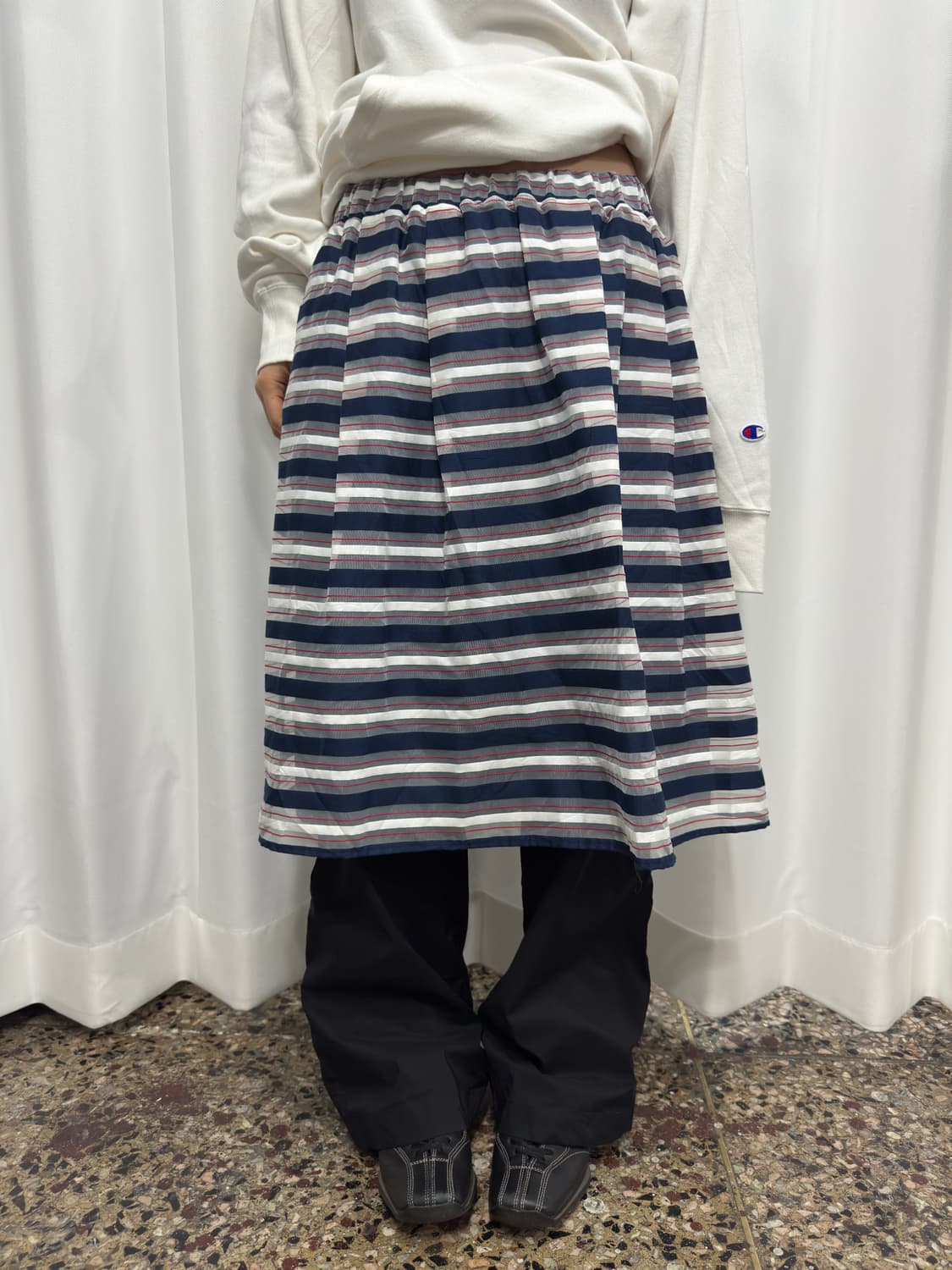 stripe midi skirt 상품이미지3