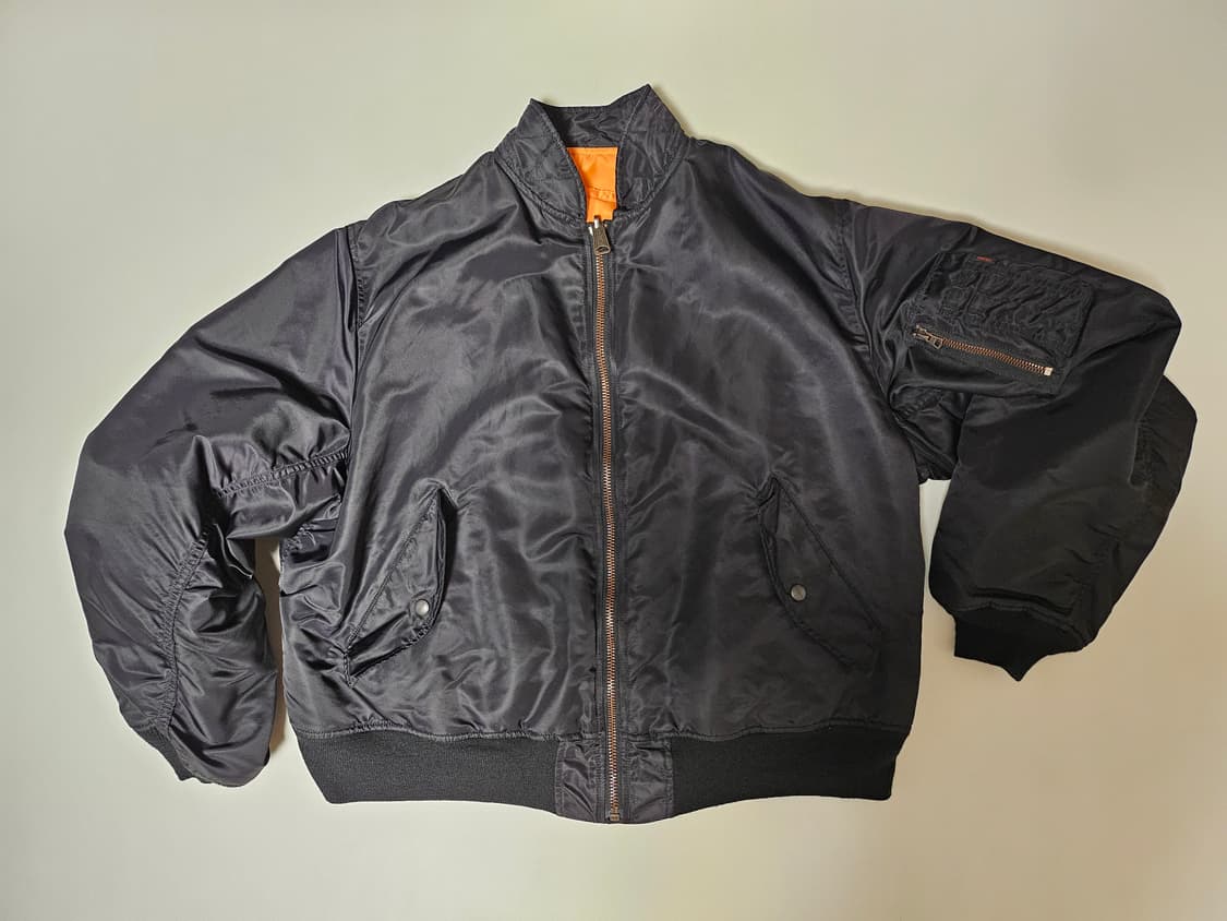 코로나유틸리티 MA-1  BLACK (L사이즈, 새상품) 상품이미지2