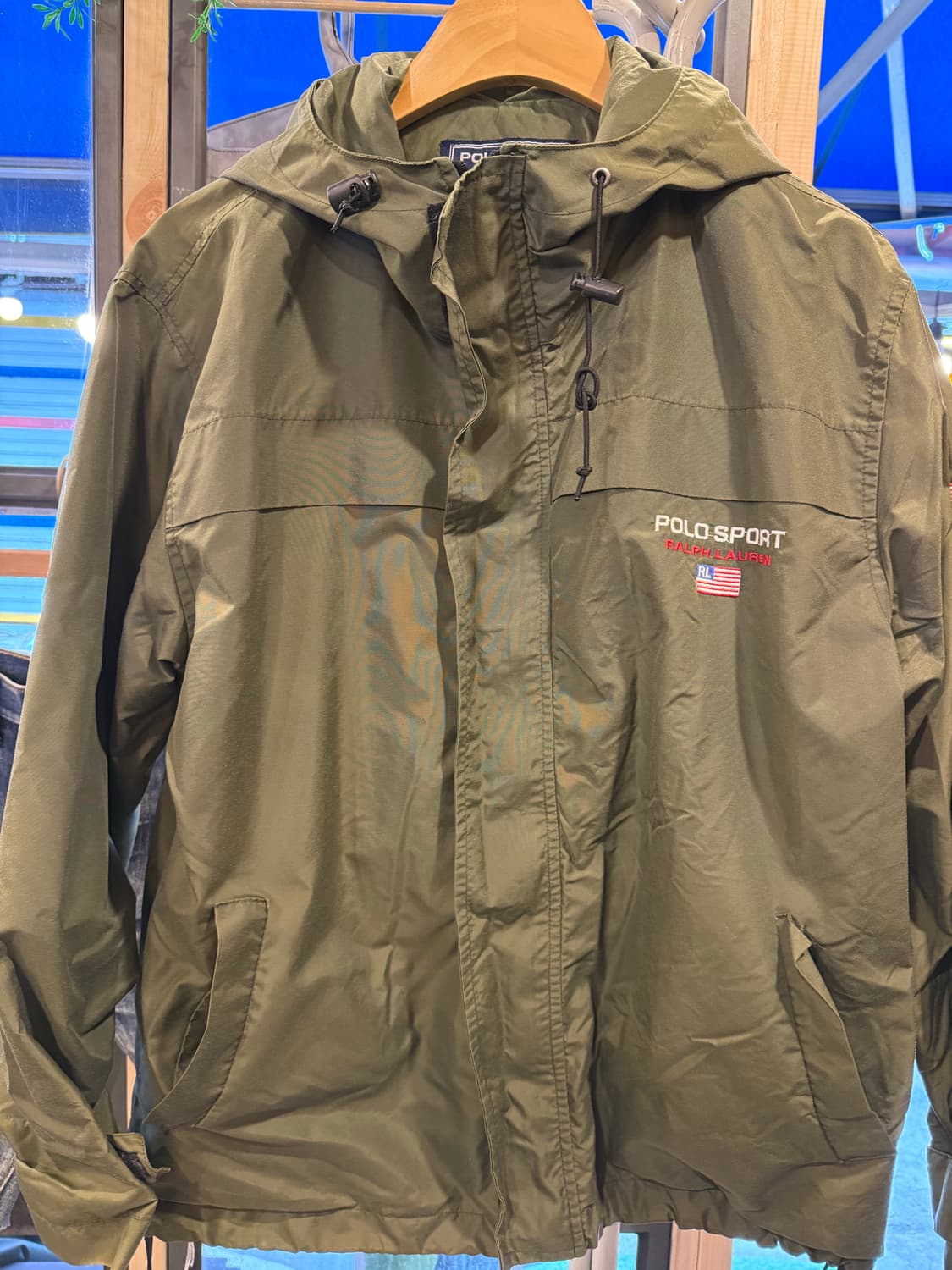 폴로스포츠 카키 윈드브레이커 상품이미지1