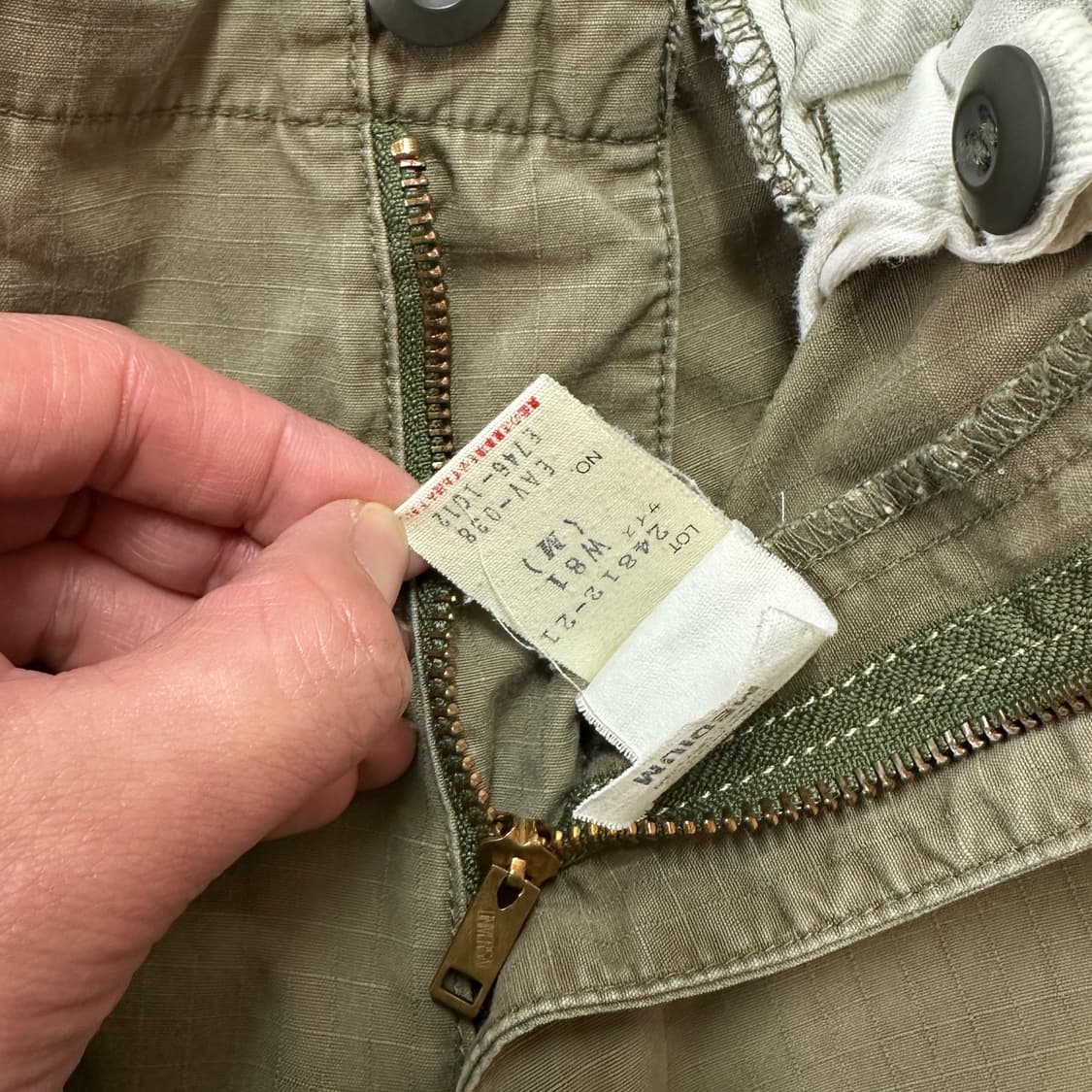 아비렉스 코튼 립스탑 M65 필드 팬츠 M(31) 상품이미지10