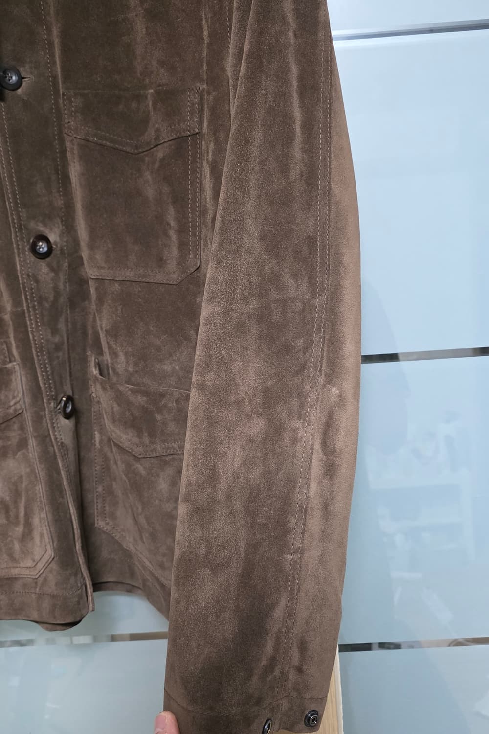 42 새제품 택포180만)25fw드레익스 스웨이드초어 다크브라운 상품이미지5