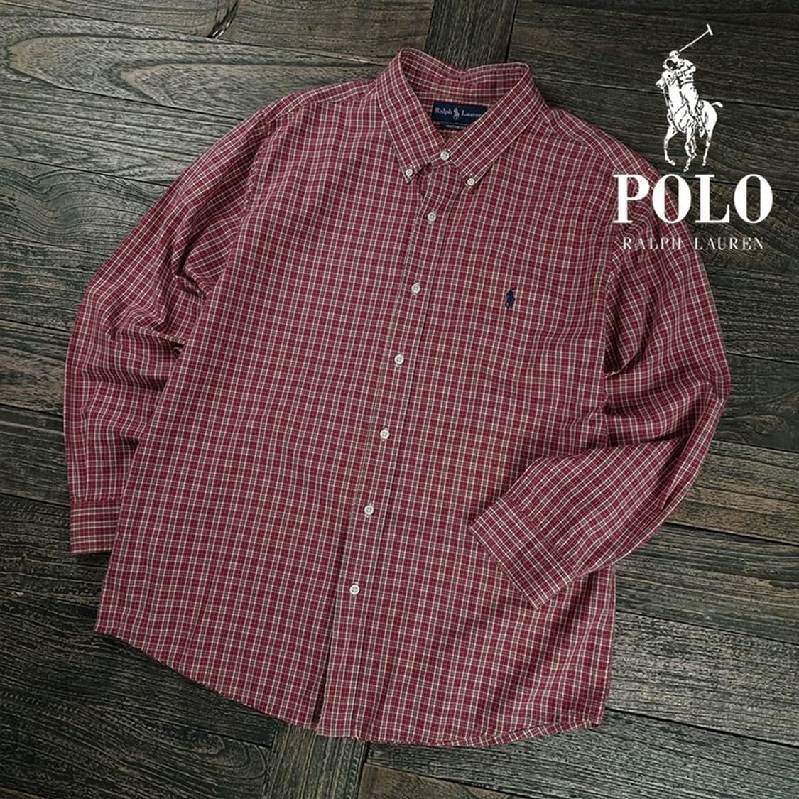[폴로 랄프로렌] 포니 로고 자수 빈티지 체크 셔츠 M19439 상품이미지1