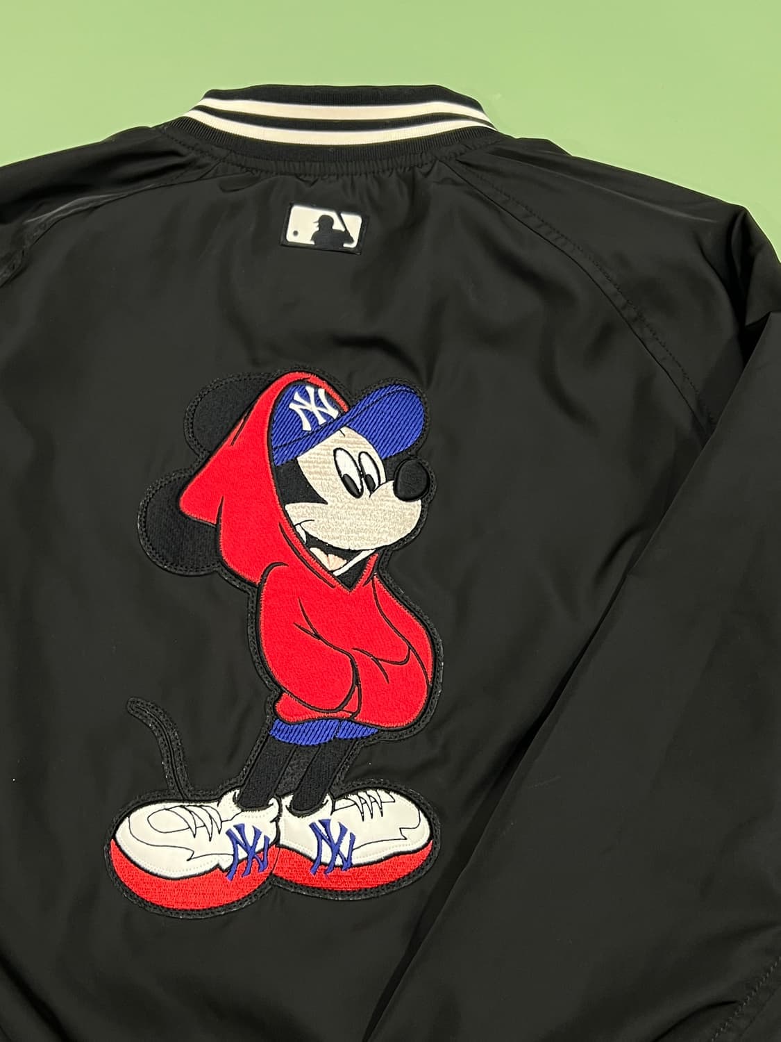 (S) MLB X DISNEY 미키 우븐 베이스볼 점퍼 상품이미지6
