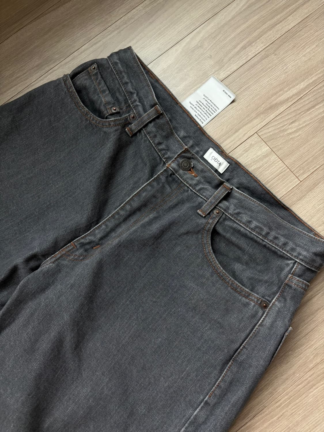 [32] CIOTA 시오타 데님팬츠 그레이 상품이미지3