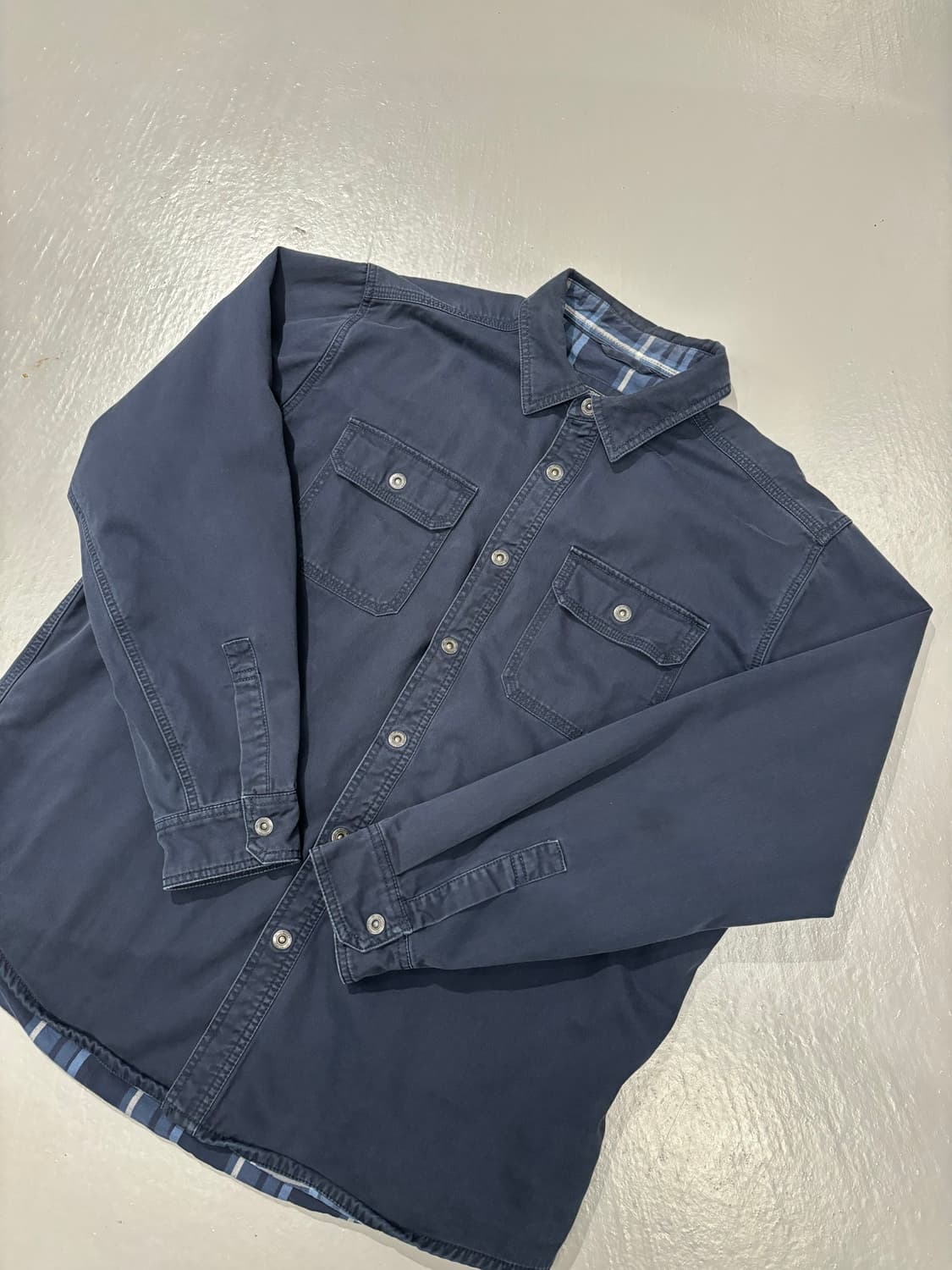 빈티지 워크 셔츠 (Navy)    상품이미지6