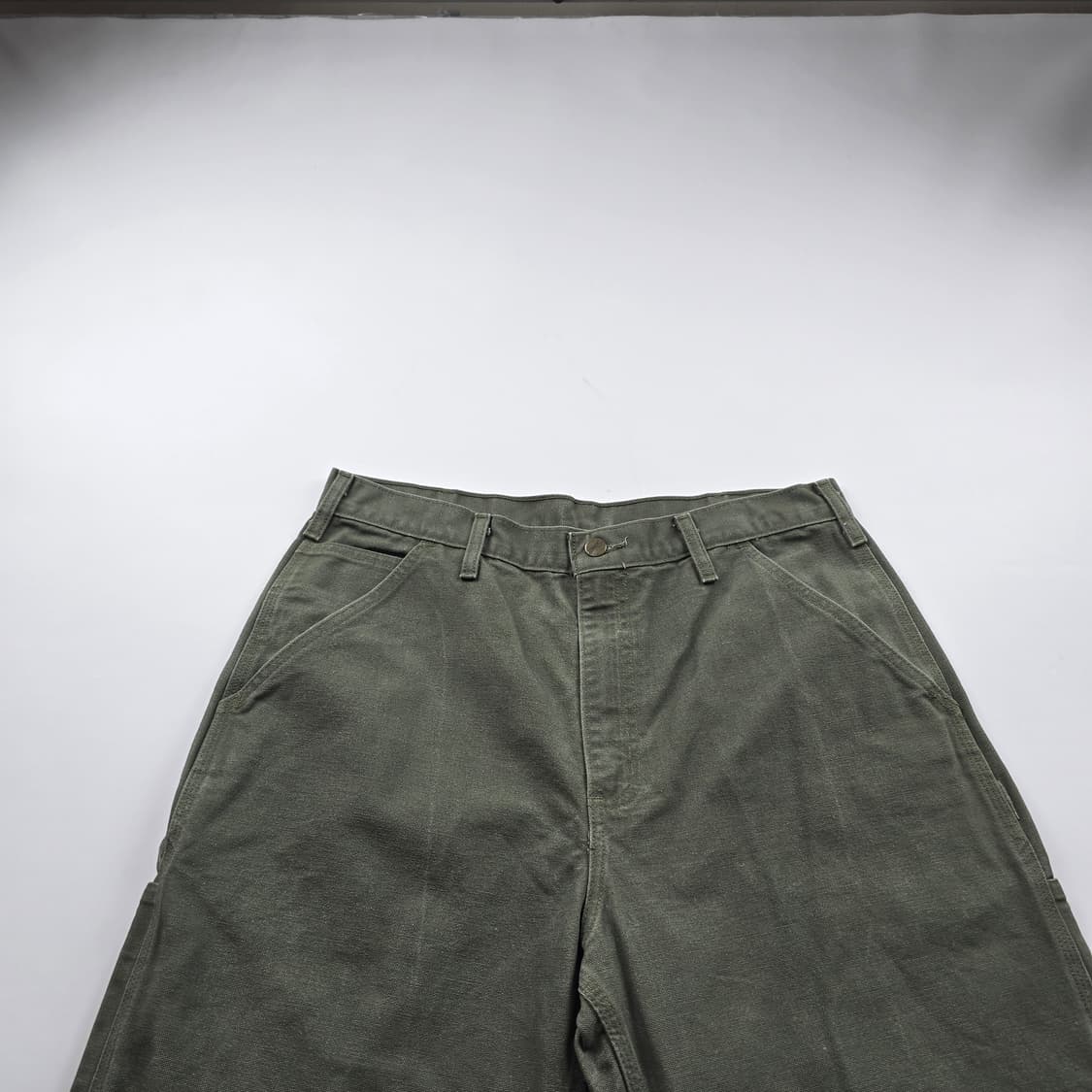 칼하트 카펜터 헤비 덩가리 카키색 사이즈33 R3481 상품이미지5