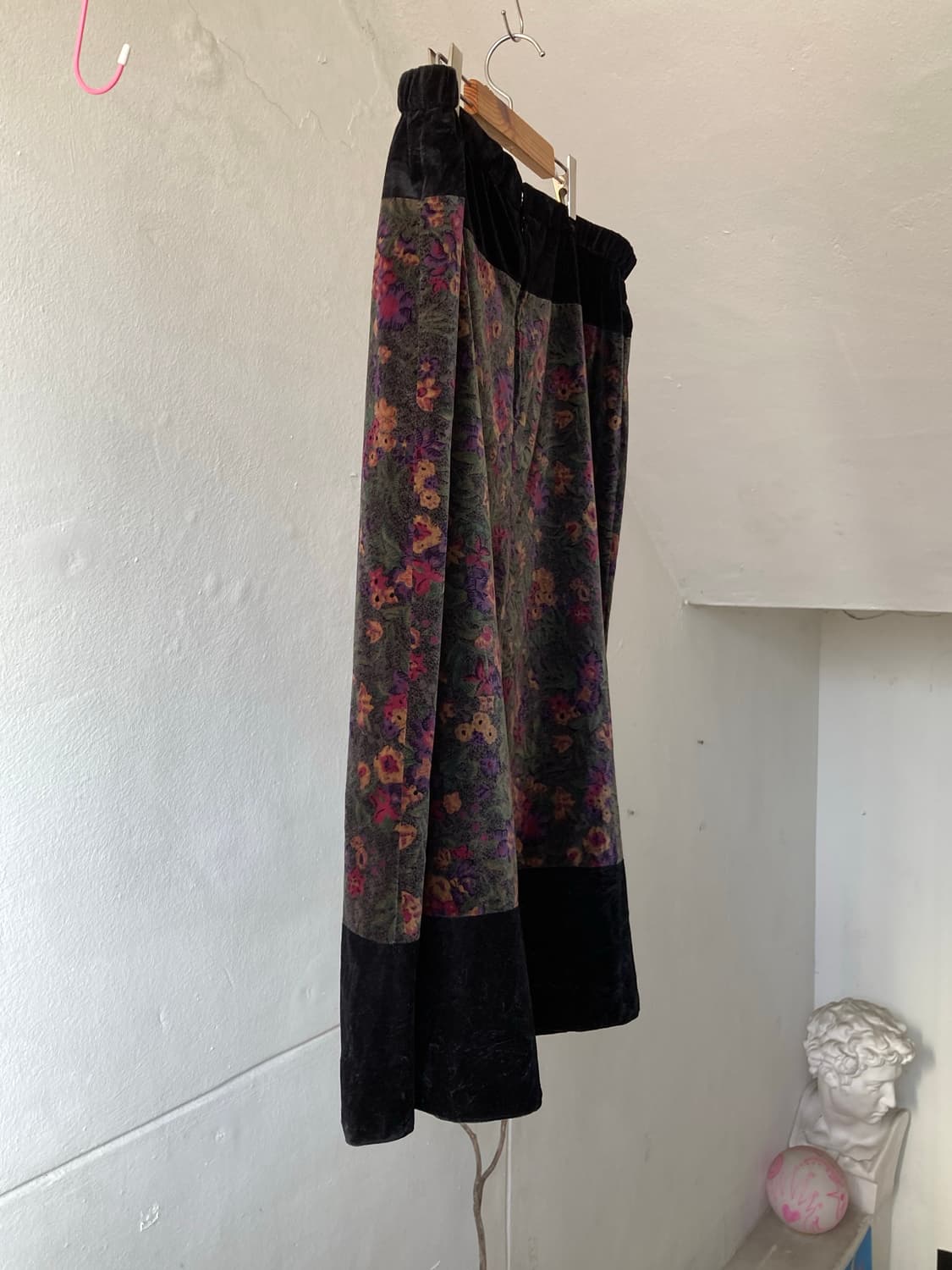 벨벳 빅사이즈 플라워 스커트 상품이미지8