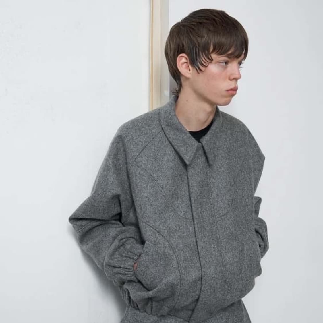 발매가 135만원) 세이지 네이션 지지 자켓 말 그레이 M 상품이미지3