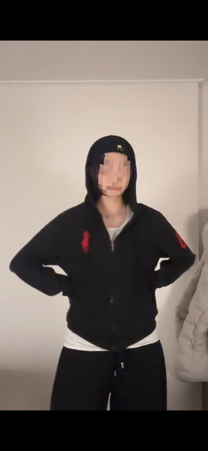 폴로 빅포니 블랙 후드집업 상품이미지4