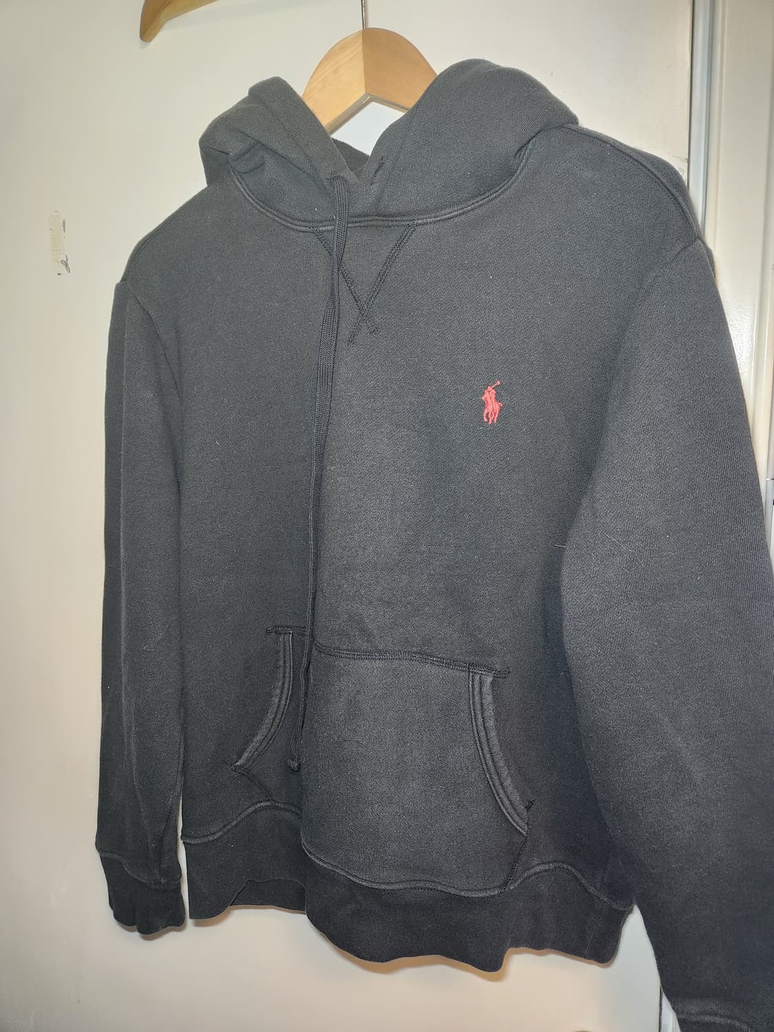 폴로 랄프로렌 기모 후드티 블랙 M 상품이미지1