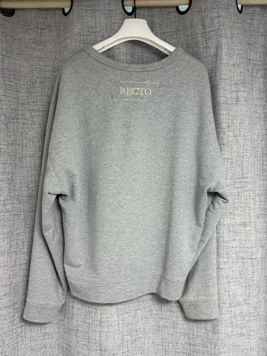 렉토 로고 맨투맨 멜란지그레이  상품이미지2