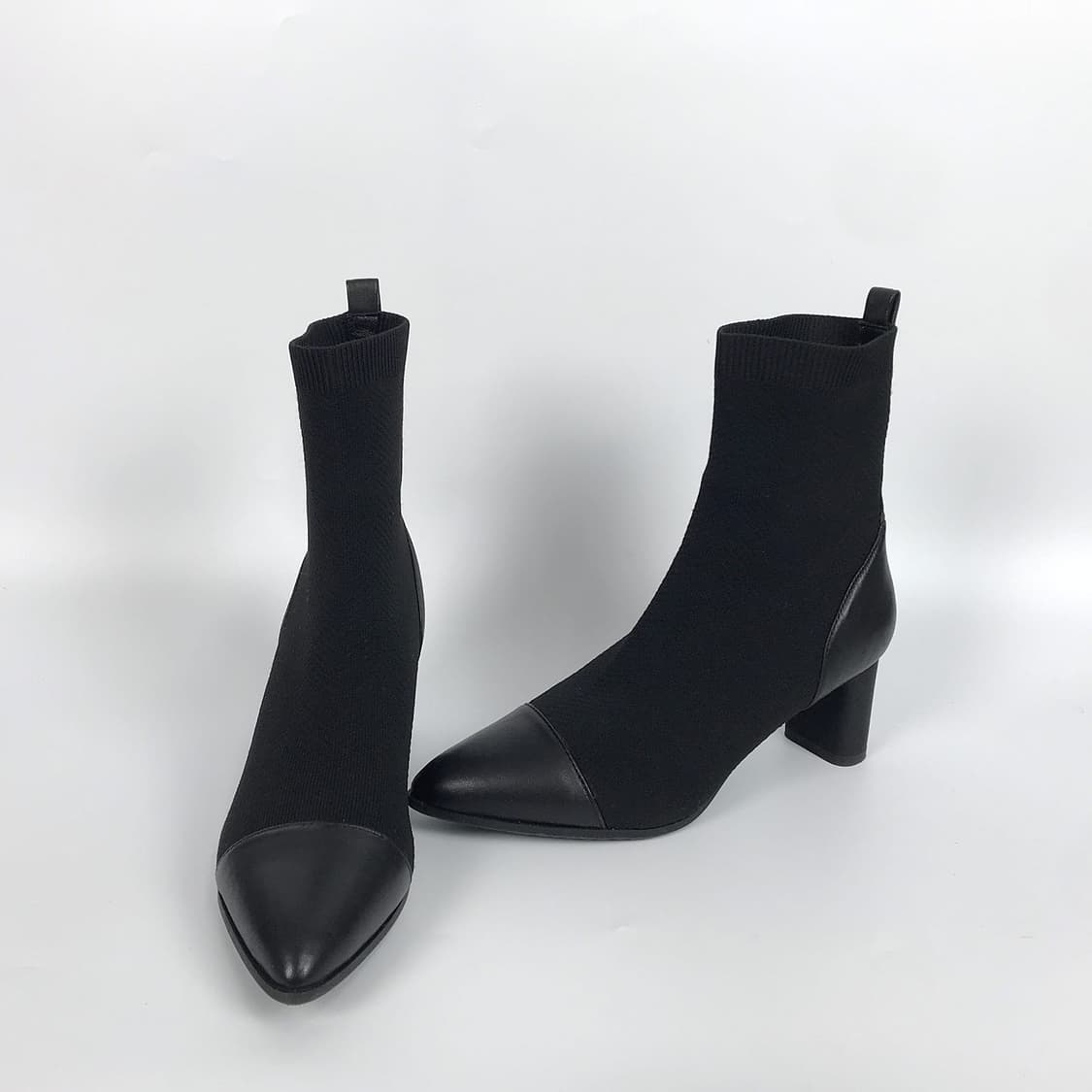 나인웨스트 뉴 나오미 레더 니트 삭스부츠 여성235 상품이미지1