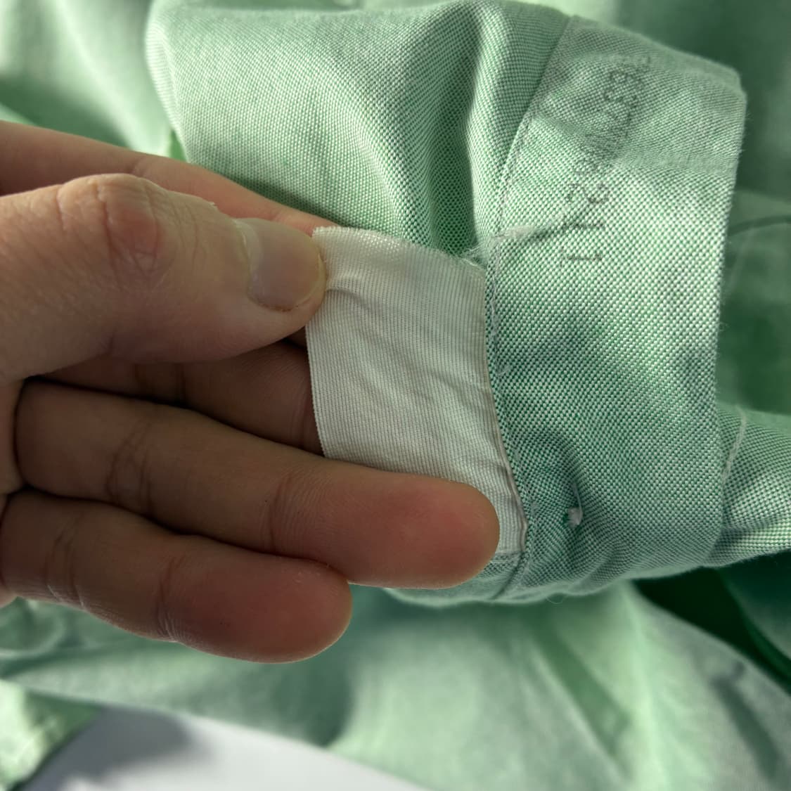 Polo  폴로 랄프로렌 자수 코튼 라이트그린 옥스퍼드 셔츠  상품이미지5