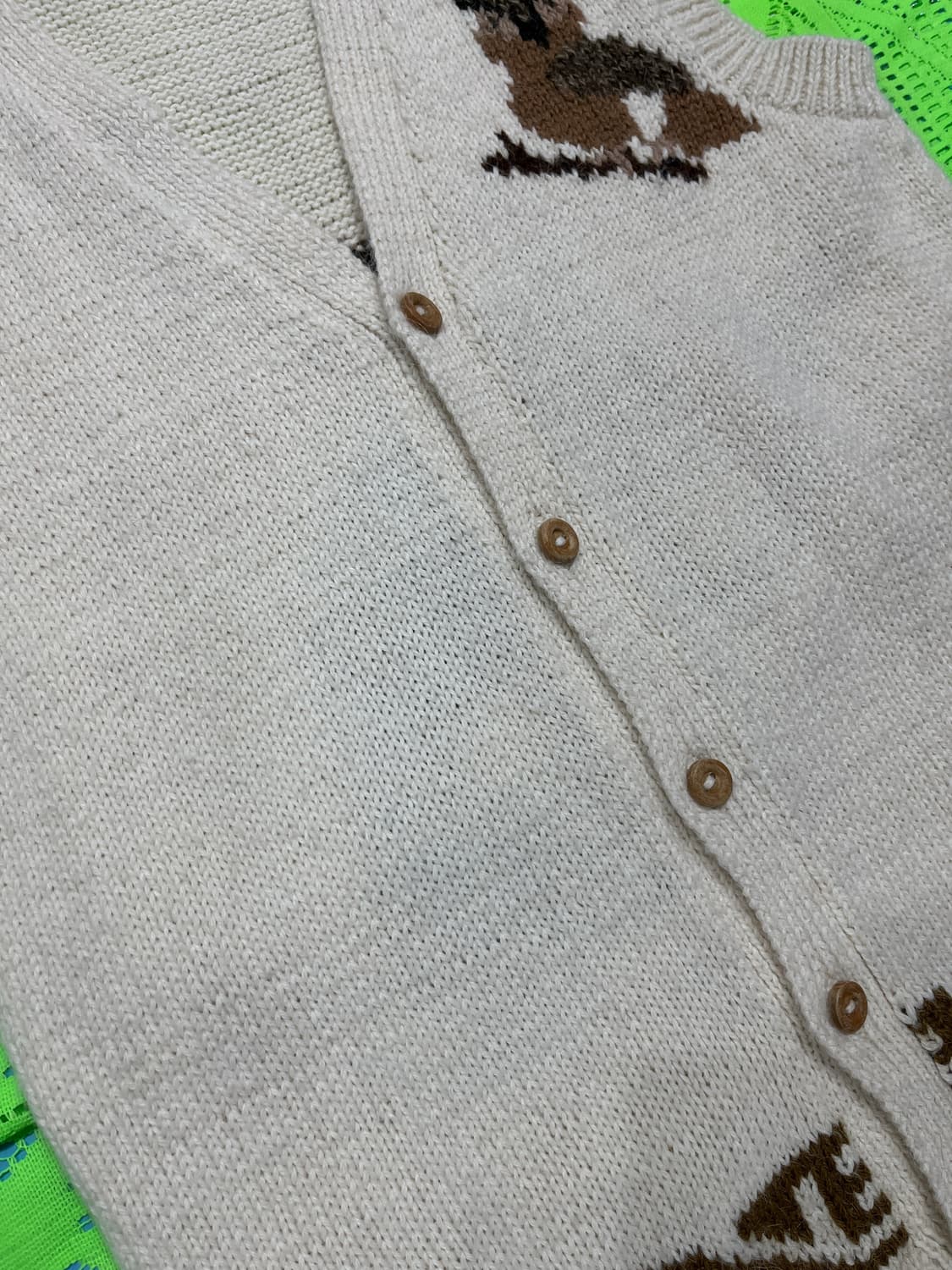 코위찬 Alpaca 100% 부엉이베스트 hand made in peru 상품이미지5
