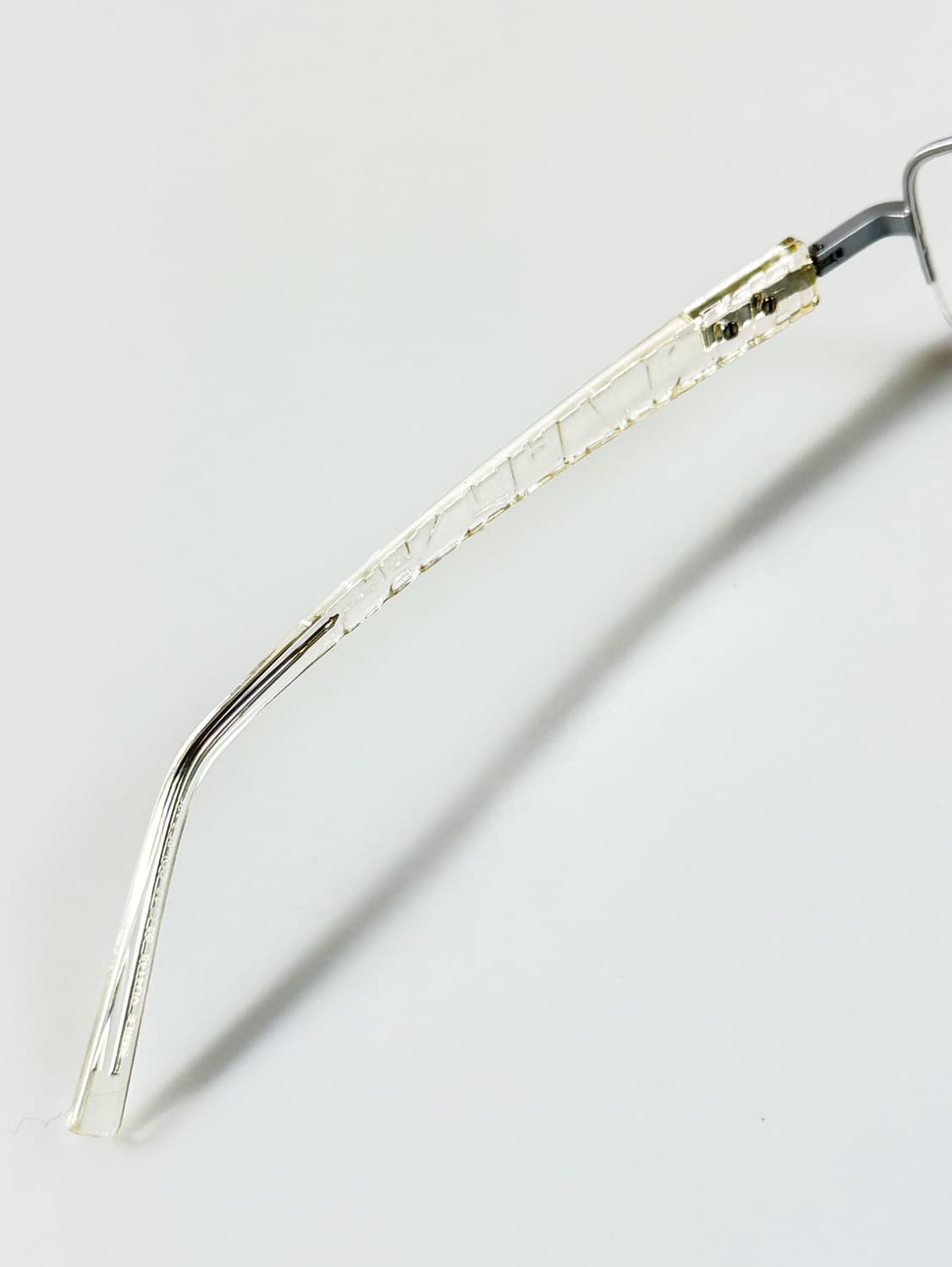 90s FURLA 실버 스퀘어 반무테 빈티지 안경 상품이미지8