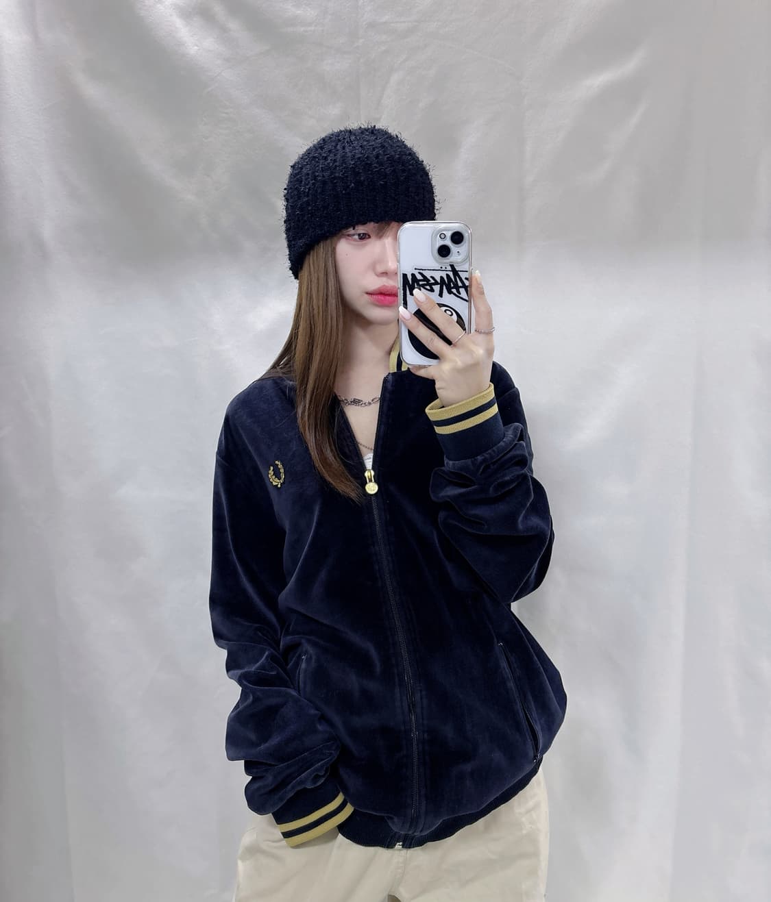 프레드페리 벨루어 트랙탑  상품이미지2